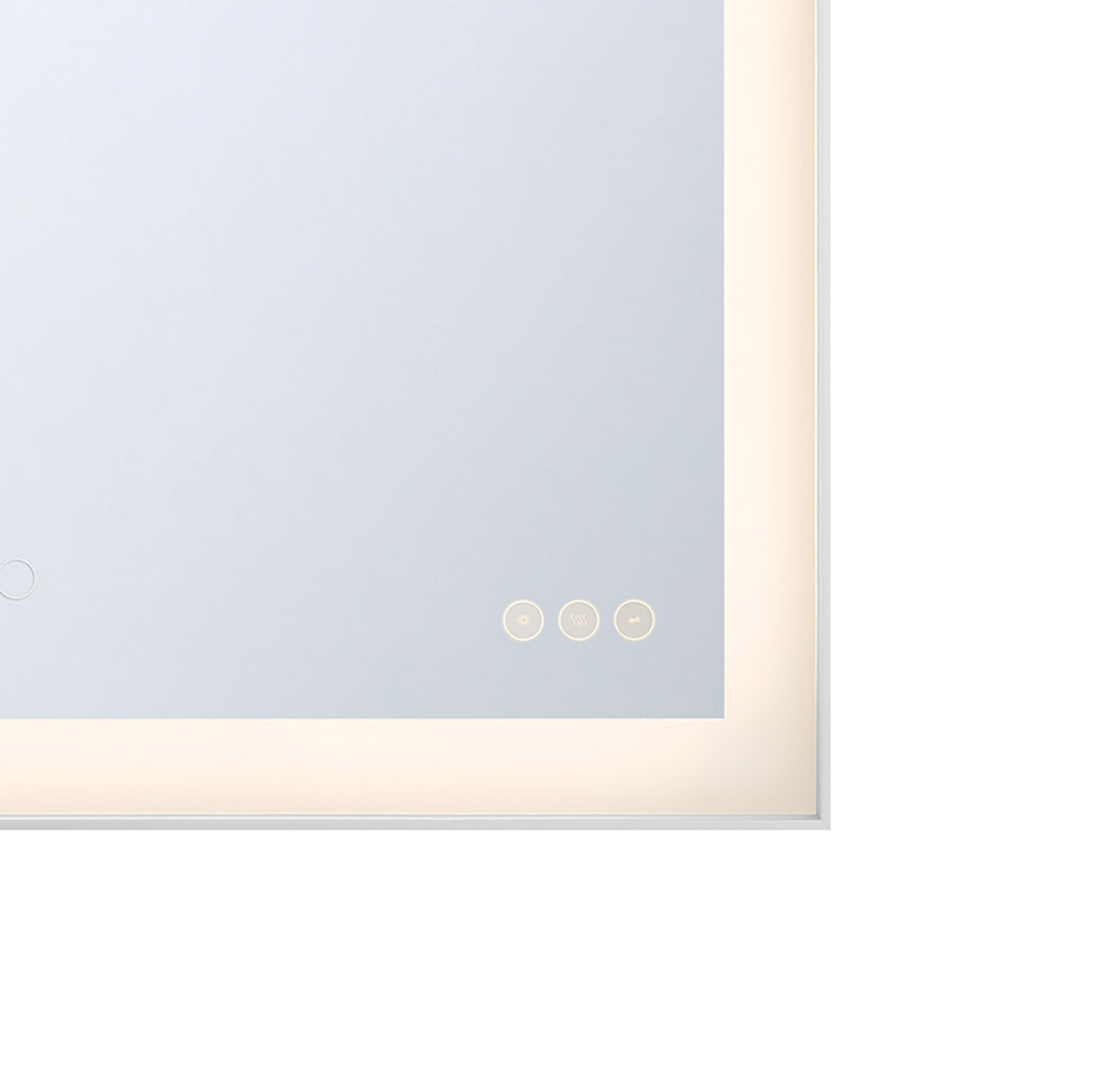 Demott Large LED Rectangular 28" x 36", Brushed Nickel