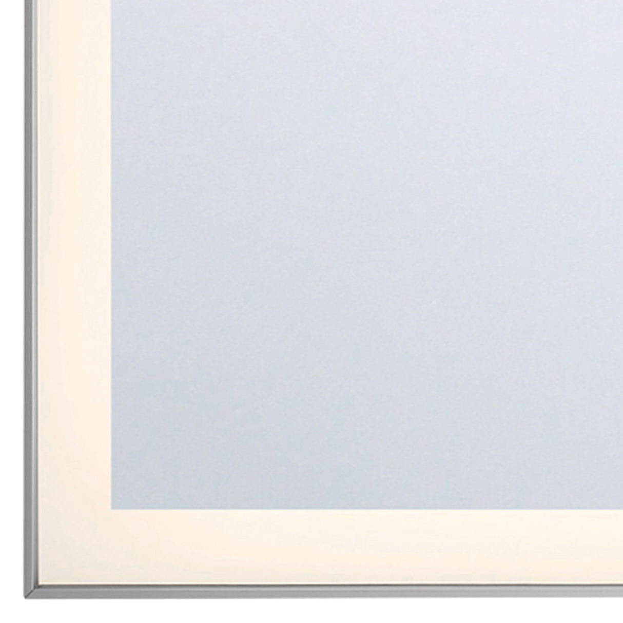 Demott Large LED Rectangular 28" x 36", Brushed Nickel