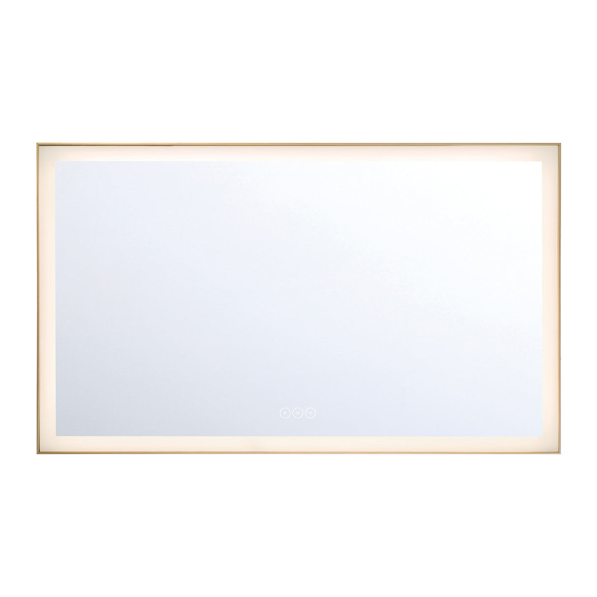 Demott Extra Large LED Rectangular 54" x 32", Brushed Brass