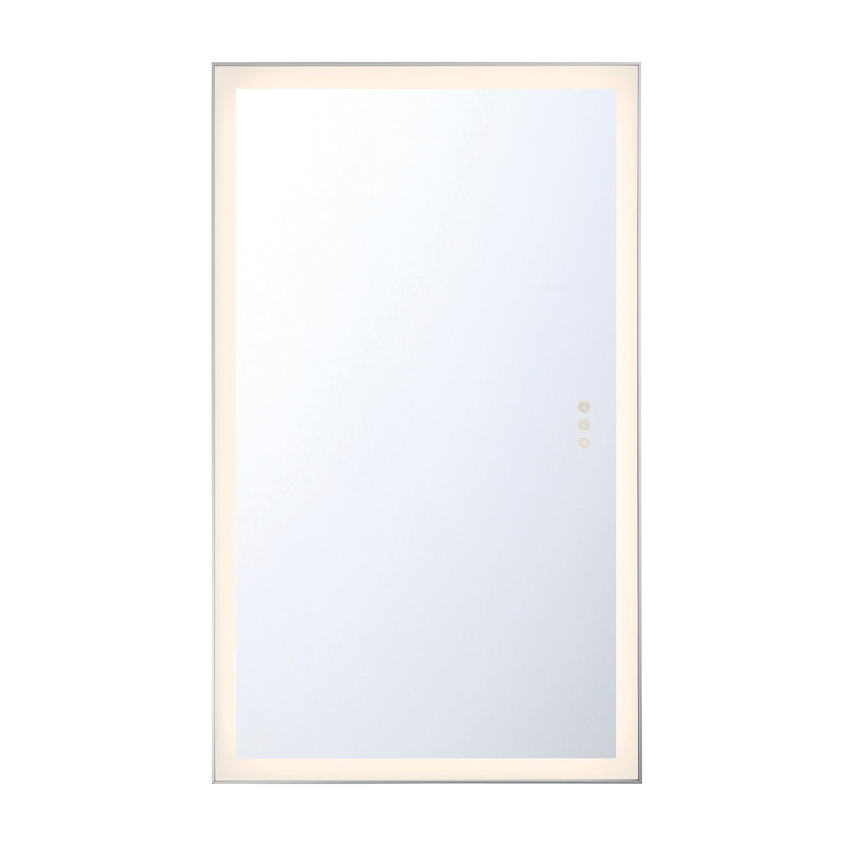 Demott Extra Large LED Rectangular 54" x 32", Brushed Nickel