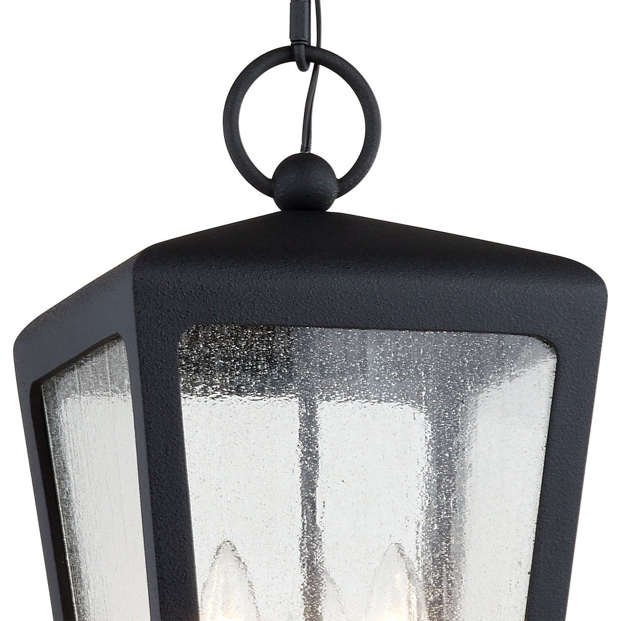 Barrett Outdoor Hanging Light 9", Textured Black