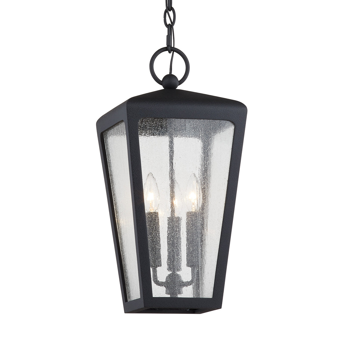Barrett Outdoor Hanging Light 9", Textured Black