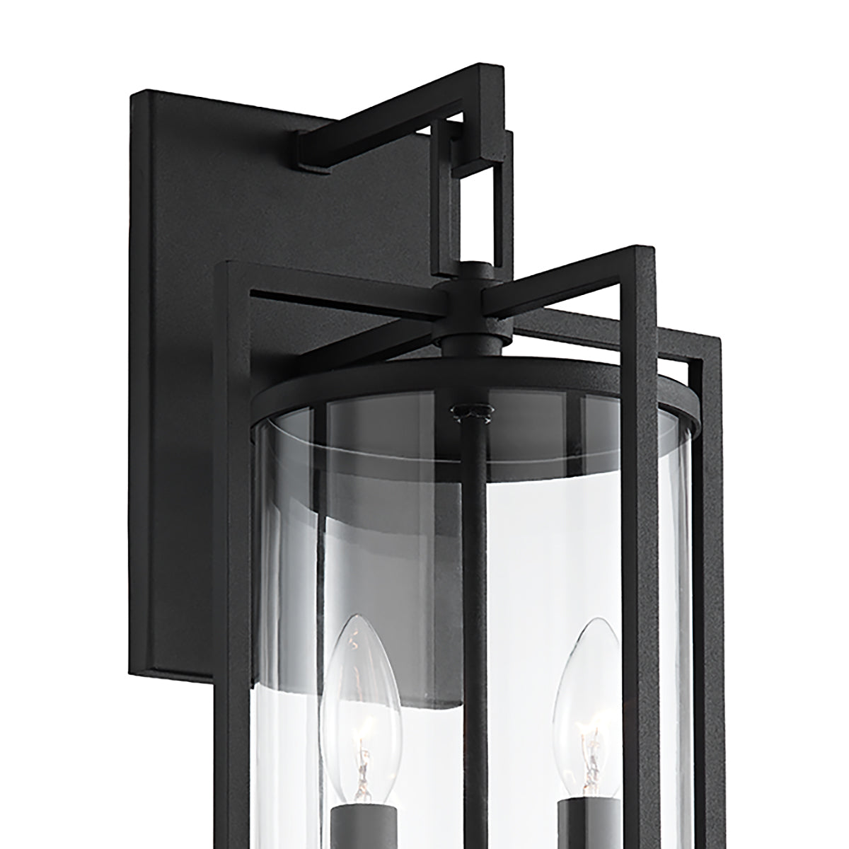 Peyton Outdoor Wall Light, Medium 18" Textured Black