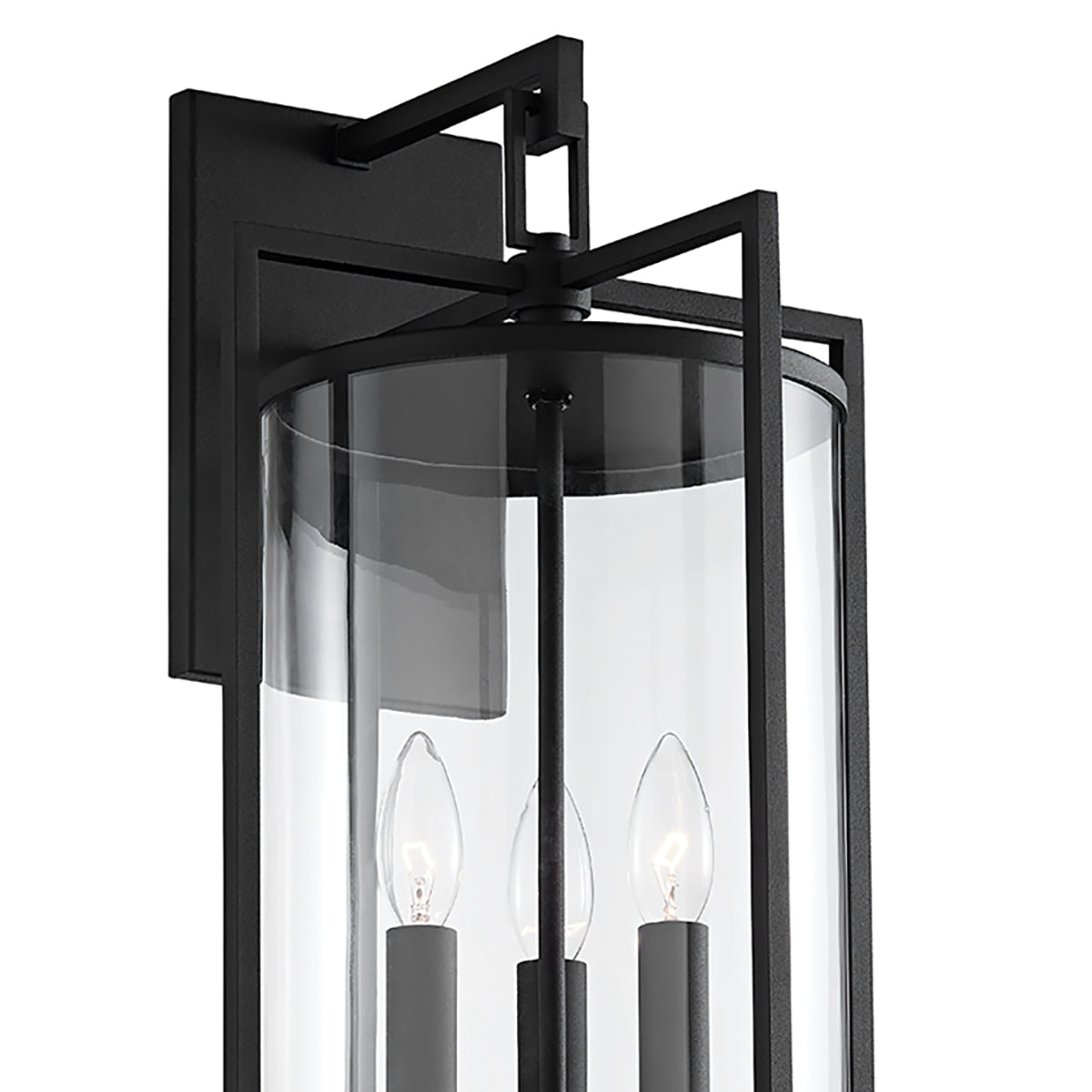 Peyton Outdoor Wall Light, Large 21" Textured Black