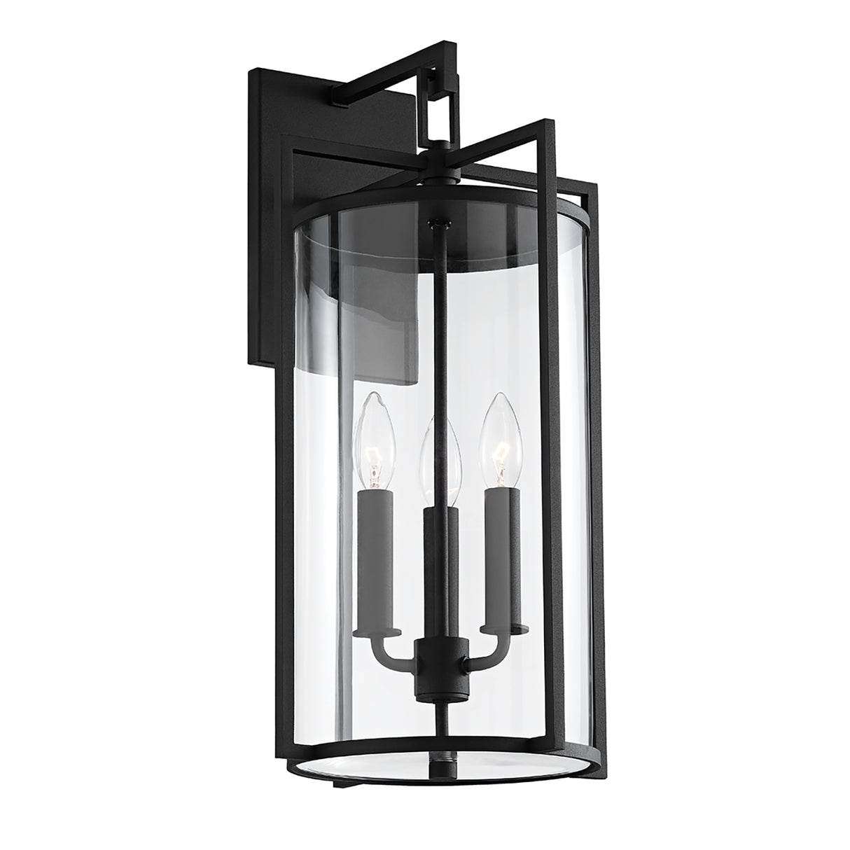 Peyton Outdoor Wall Light, Large 21" Textured Black