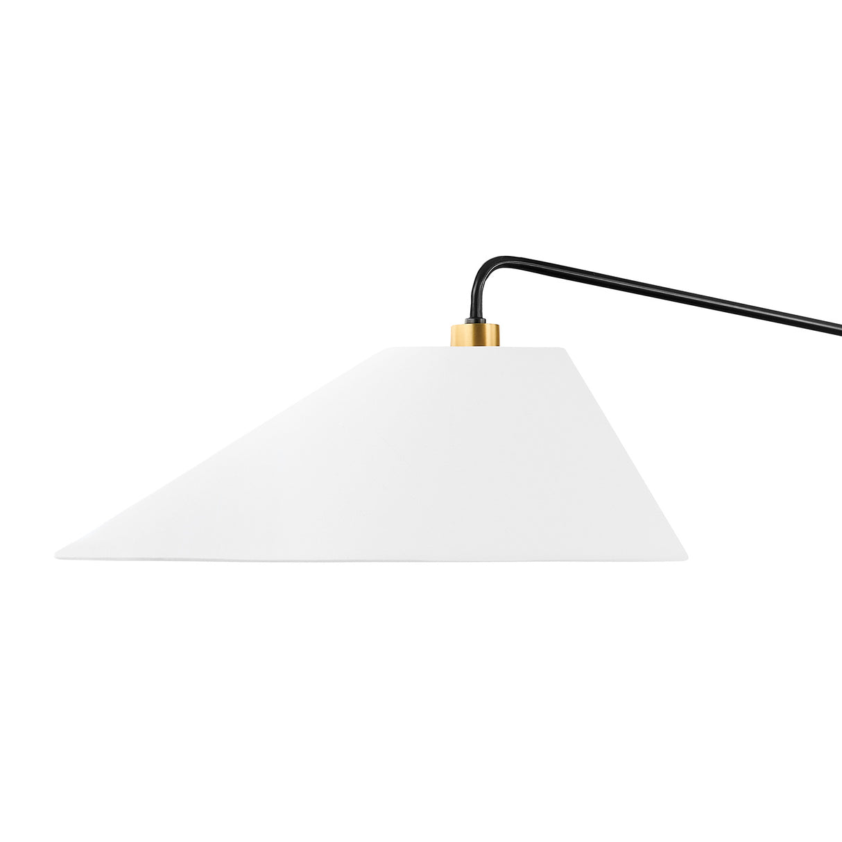 Kieran Double Swing Arm Sconce, Urban Bronze and Satin Brass