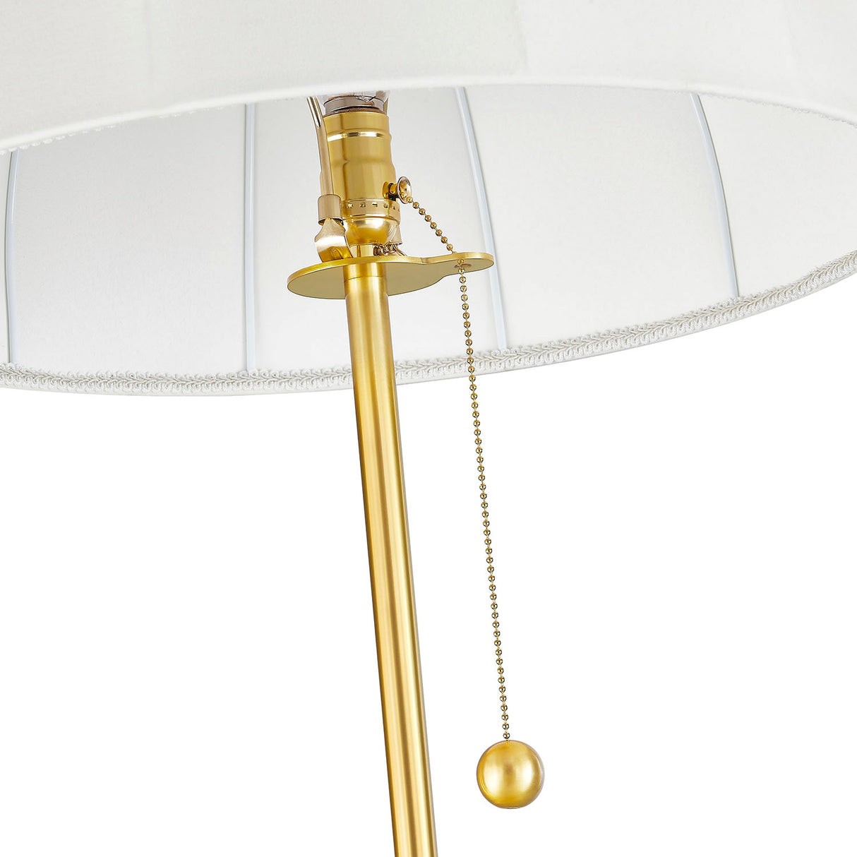 Mayfair Floor Lamp, Aged Brass