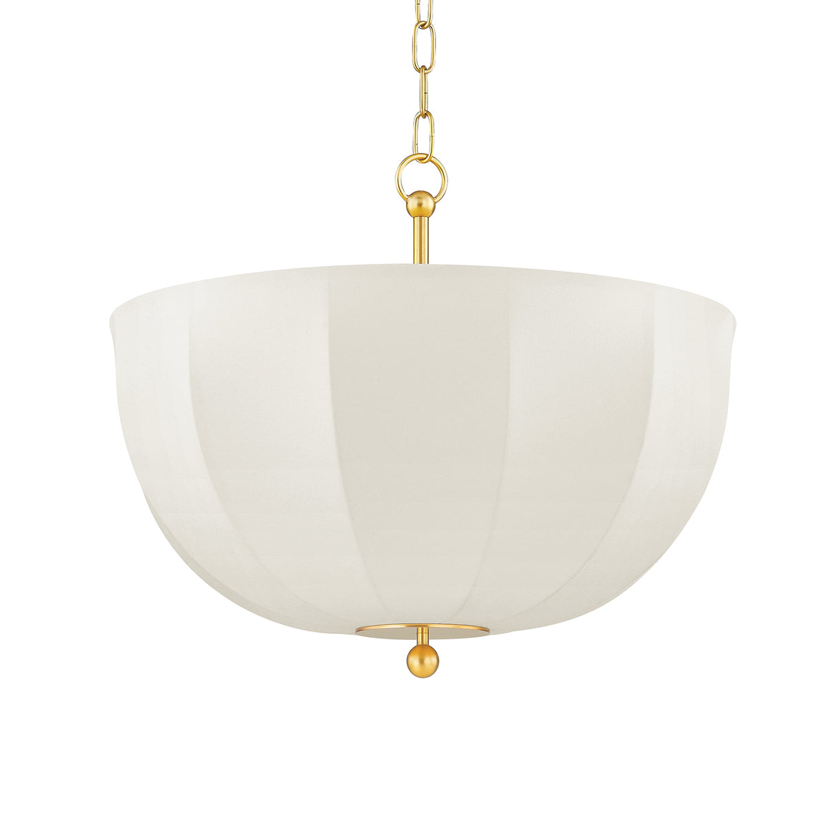 Mayfair Pendant 20", Aged Brass