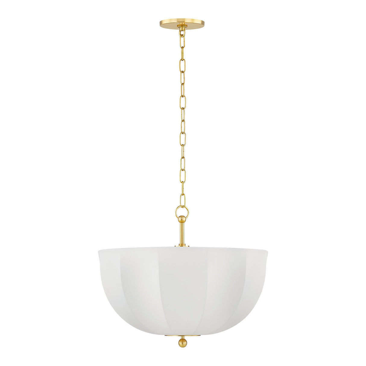 Mayfair Pendant 20", Aged Brass