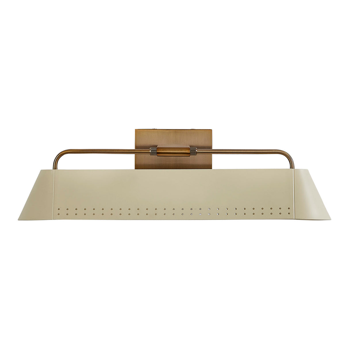 Henley Picture Light 18", Patina Brass and Soft Sand