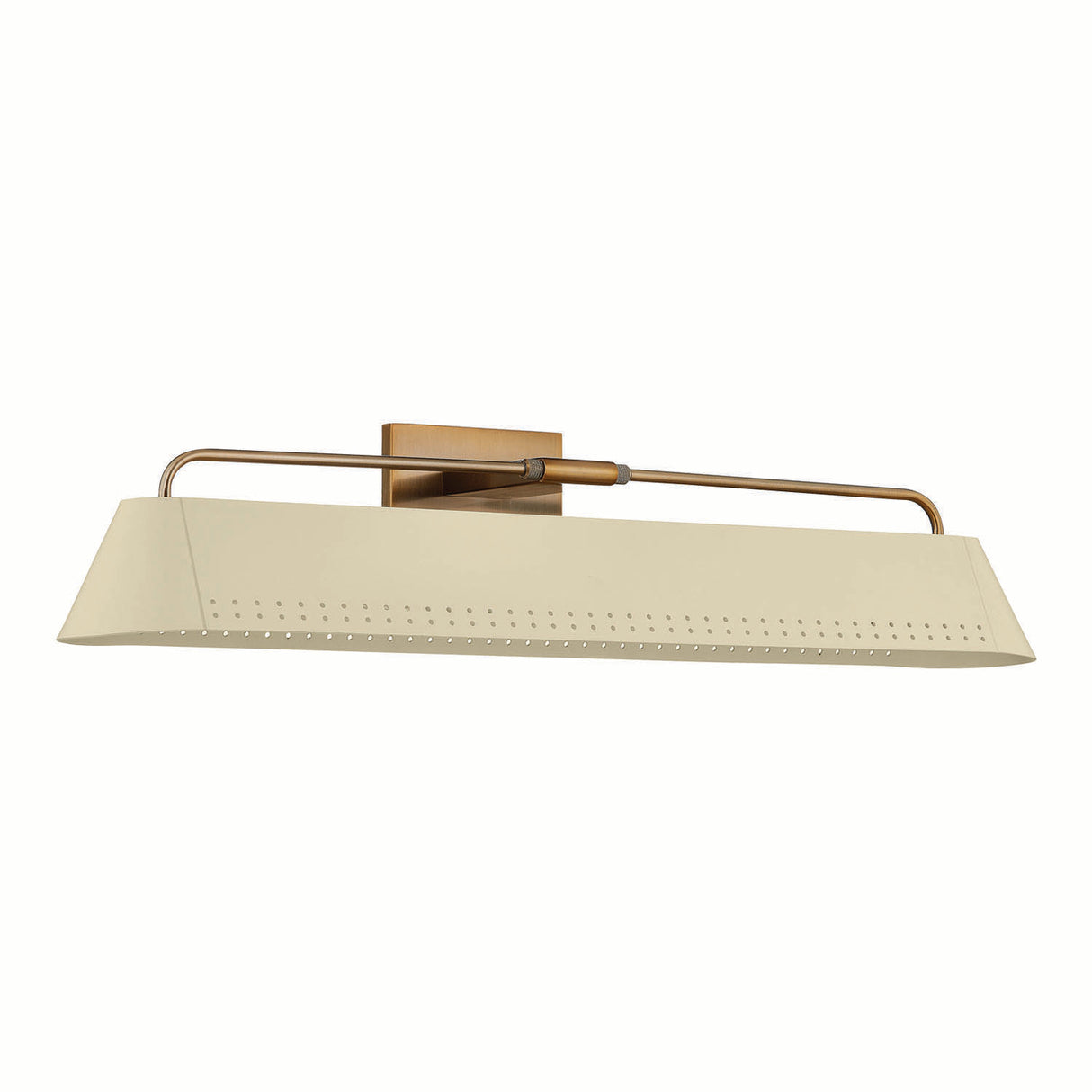 Henley Picture Light 25", Patina Brass and Soft Sand