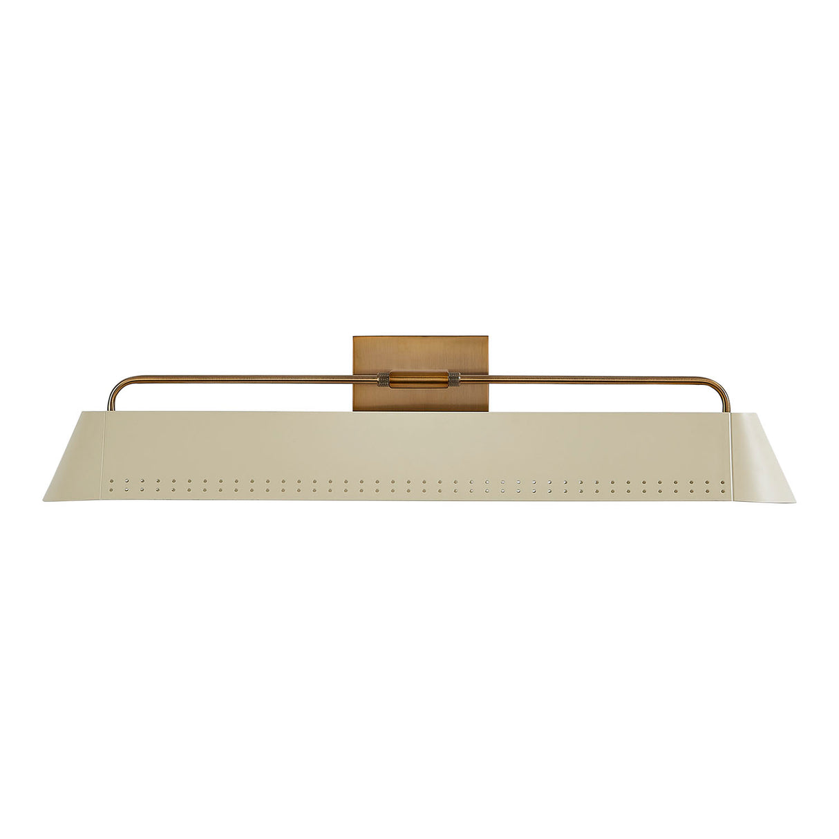 Henley Picture Light 25", Patina Brass and Soft Sand