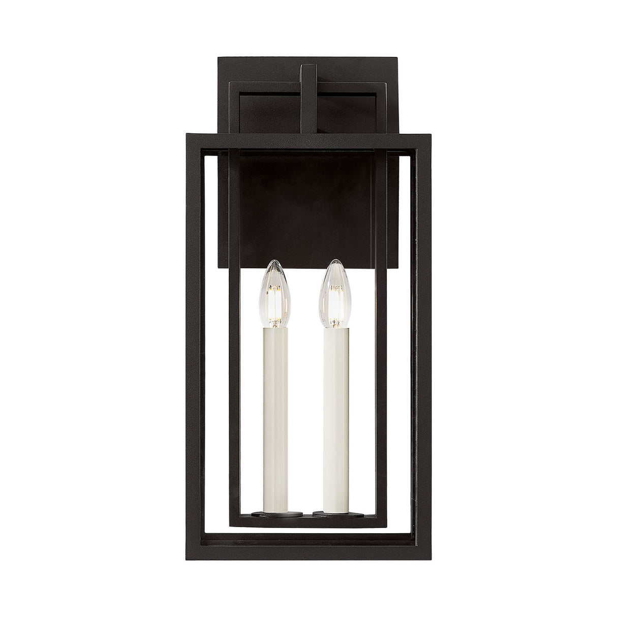 Durham Outdoor Wall Light, Medium 20" Textured Black