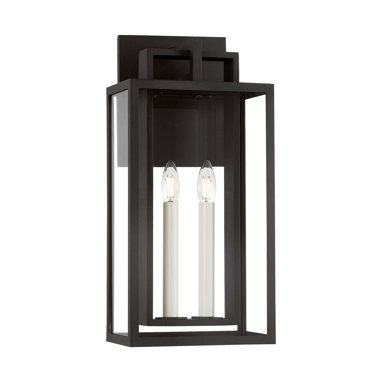 Durham Outdoor Wall Light, Medium 20" Textured Black