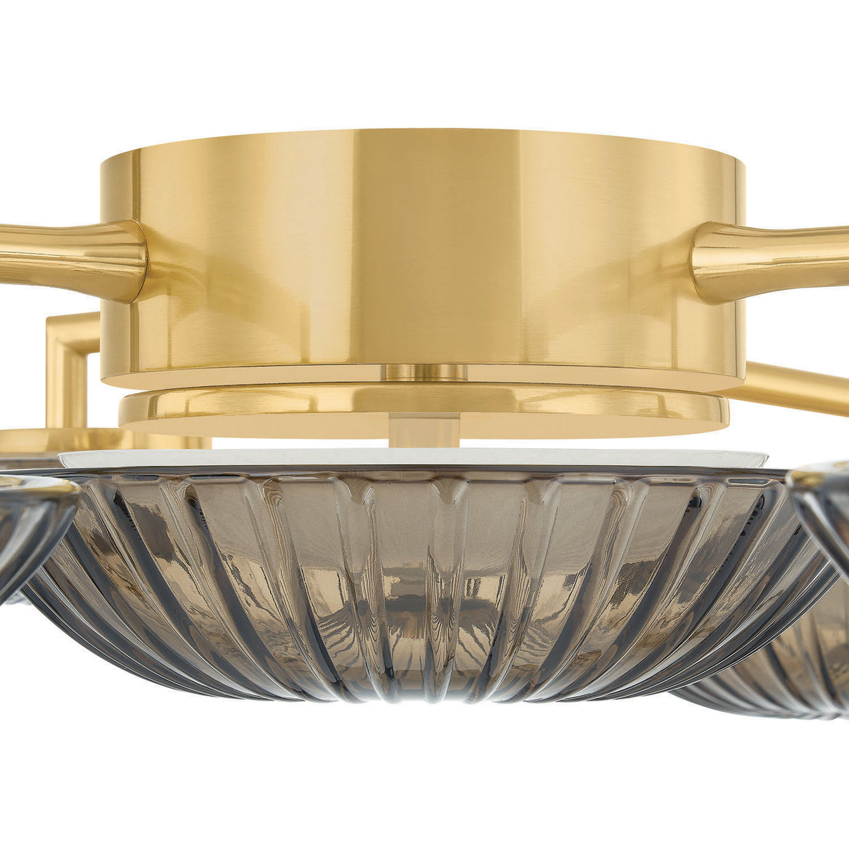 Gaia LED Flush Mount 41", Aged Brass