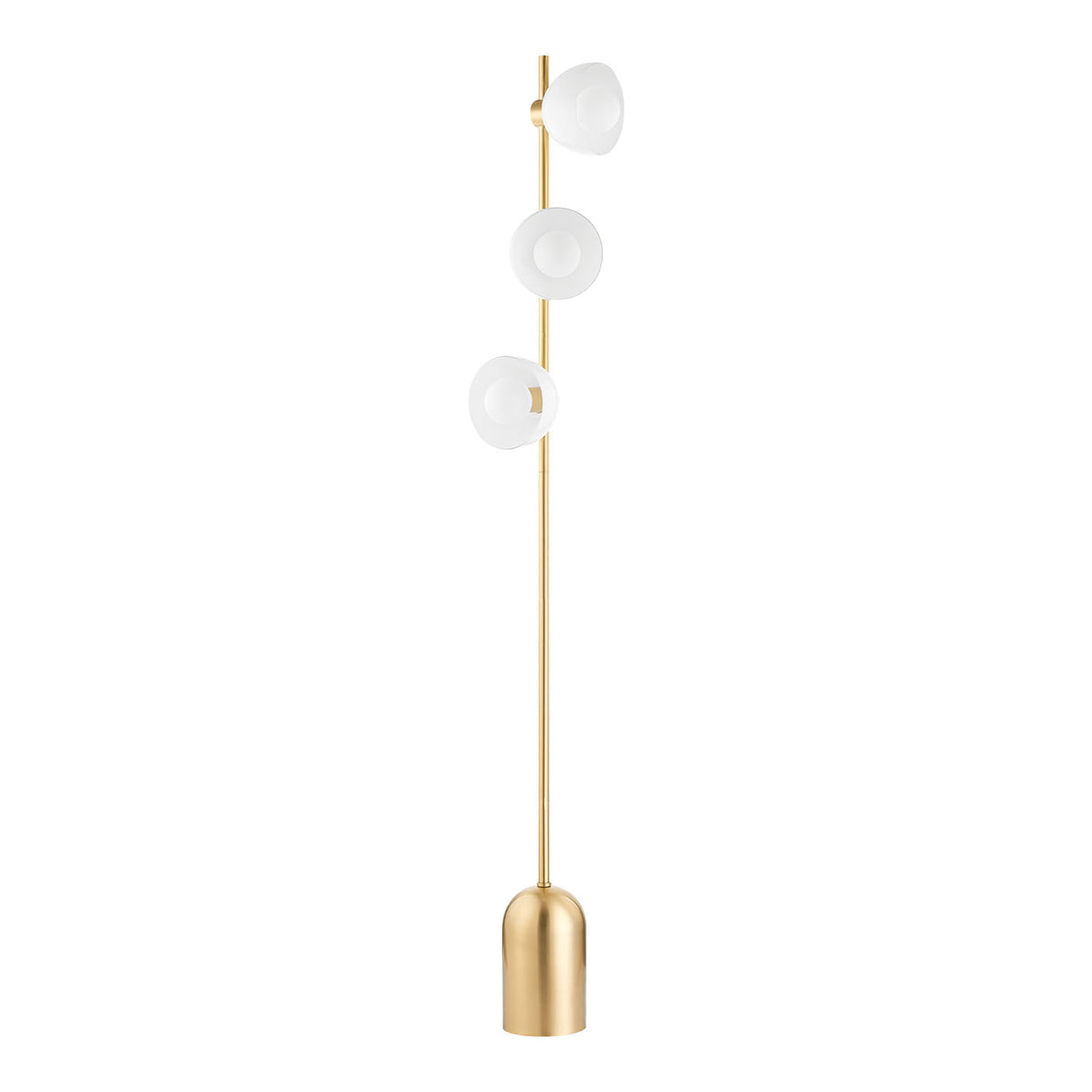 Penrose Floor Lamp, Aged Brass