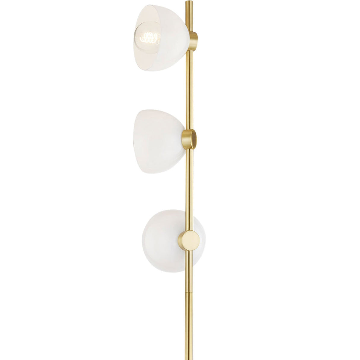 Penrose Floor Lamp, Aged Brass