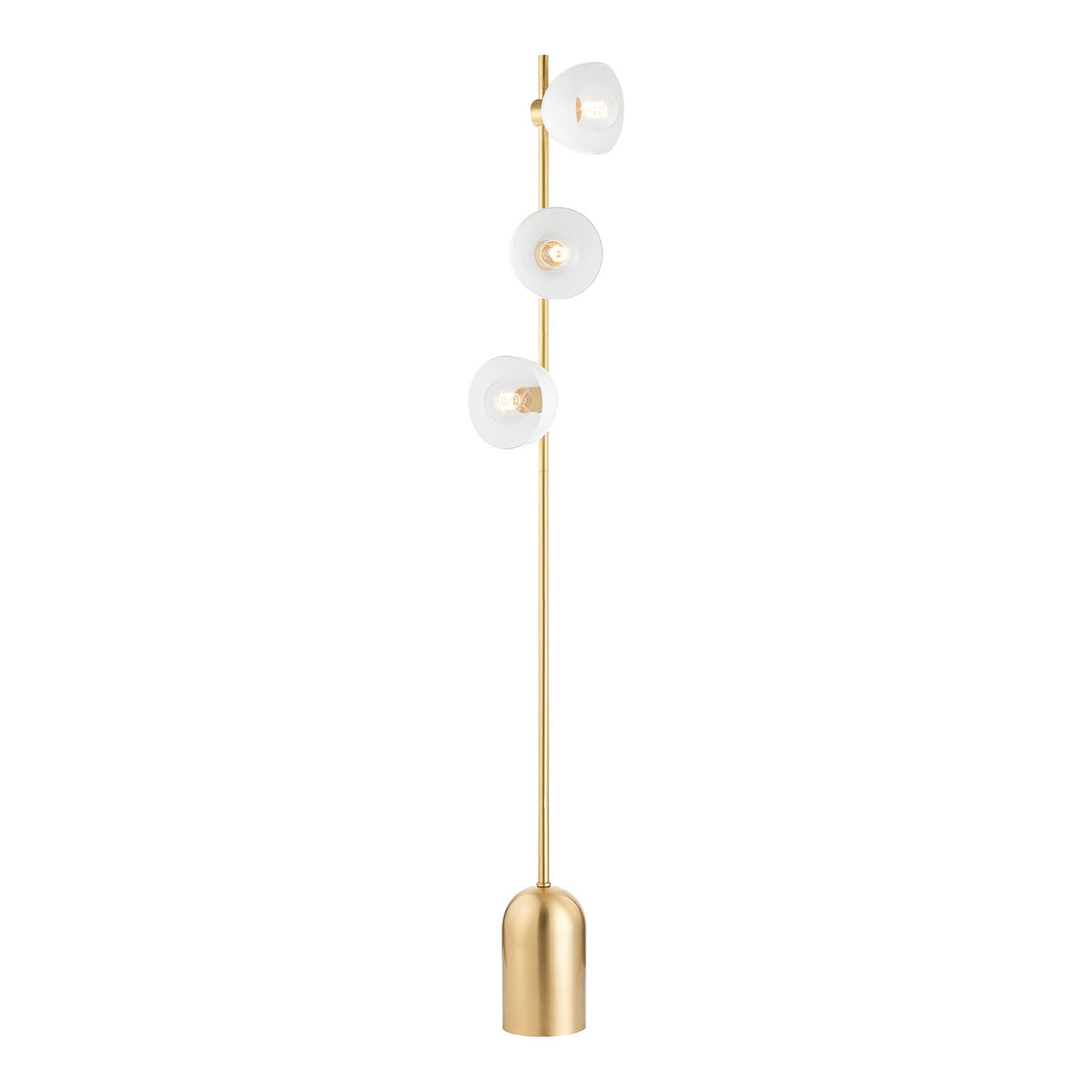 Penrose Floor Lamp, Aged Brass