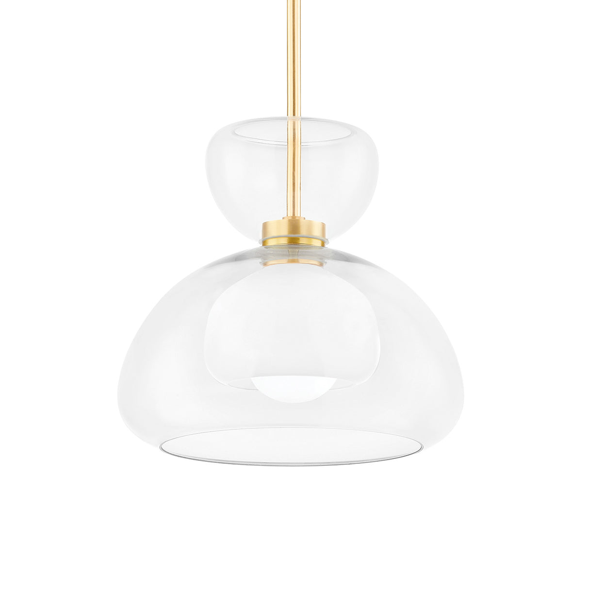 Rhett Pendant 12", Aged Brass