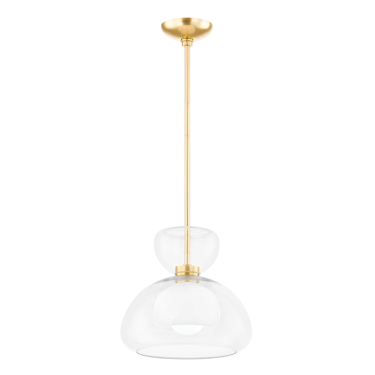 Rhett Pendant 12", Aged Brass