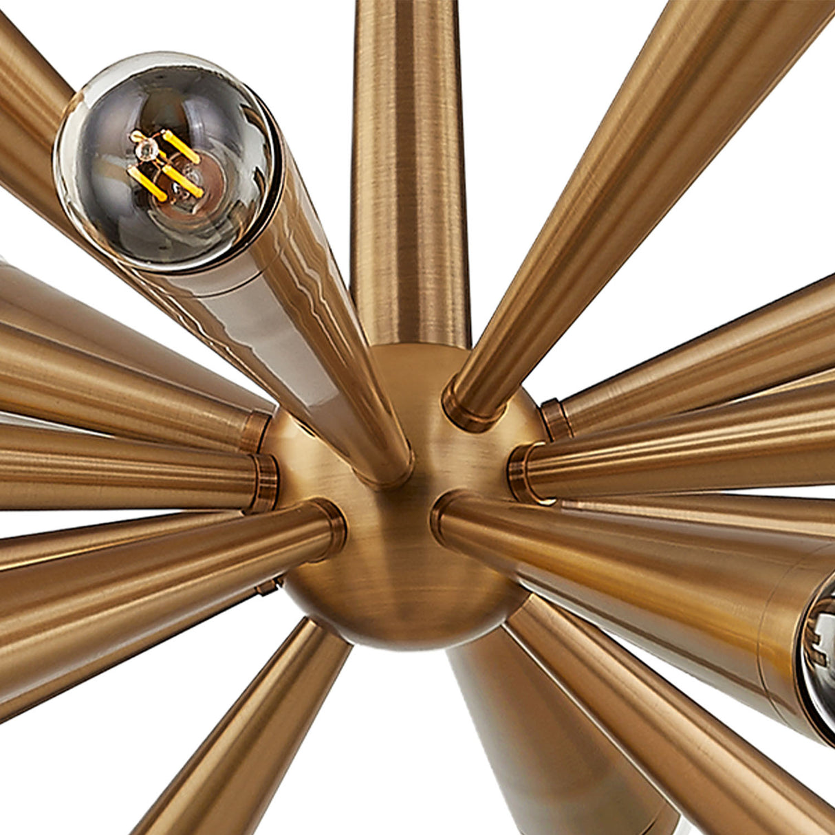 Camellia Medium Chandelier 30", Patina Brass