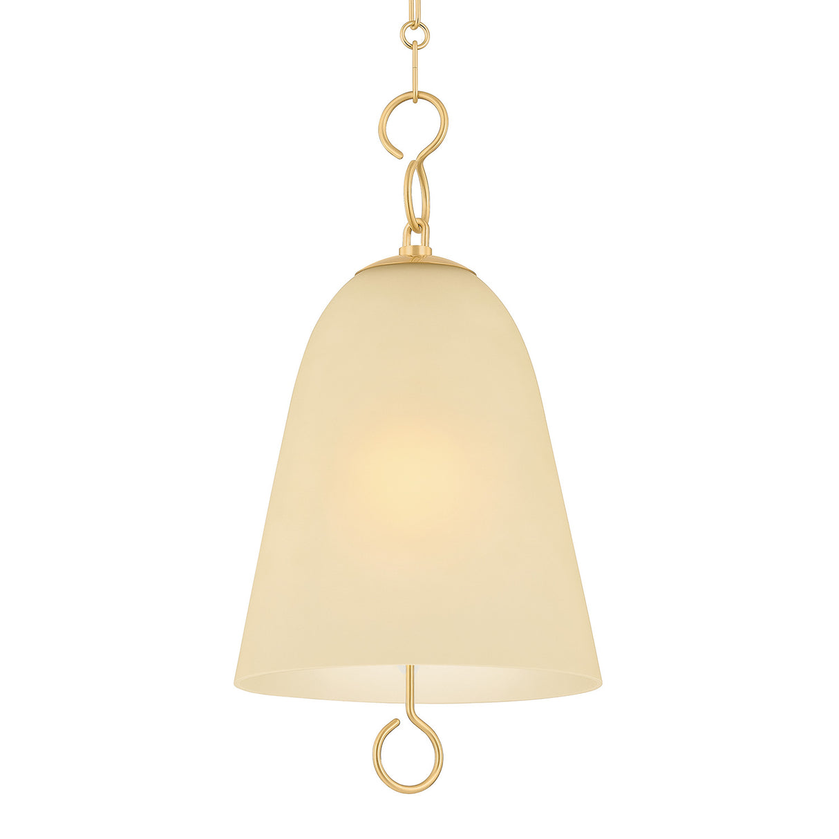 Bellport Small Pendant 11", Aged Brass