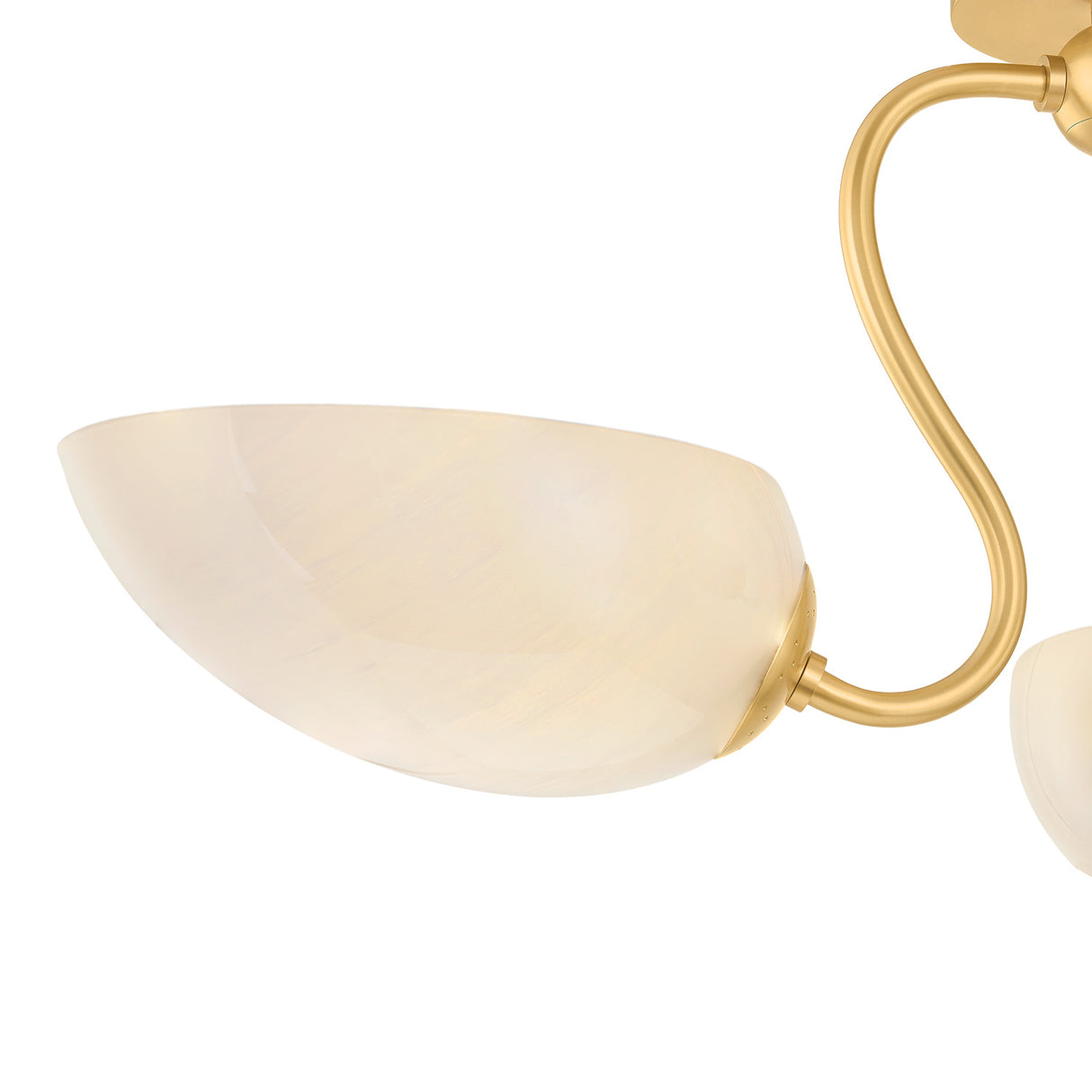 Calliope Semi-Flush 27", Aged Brass