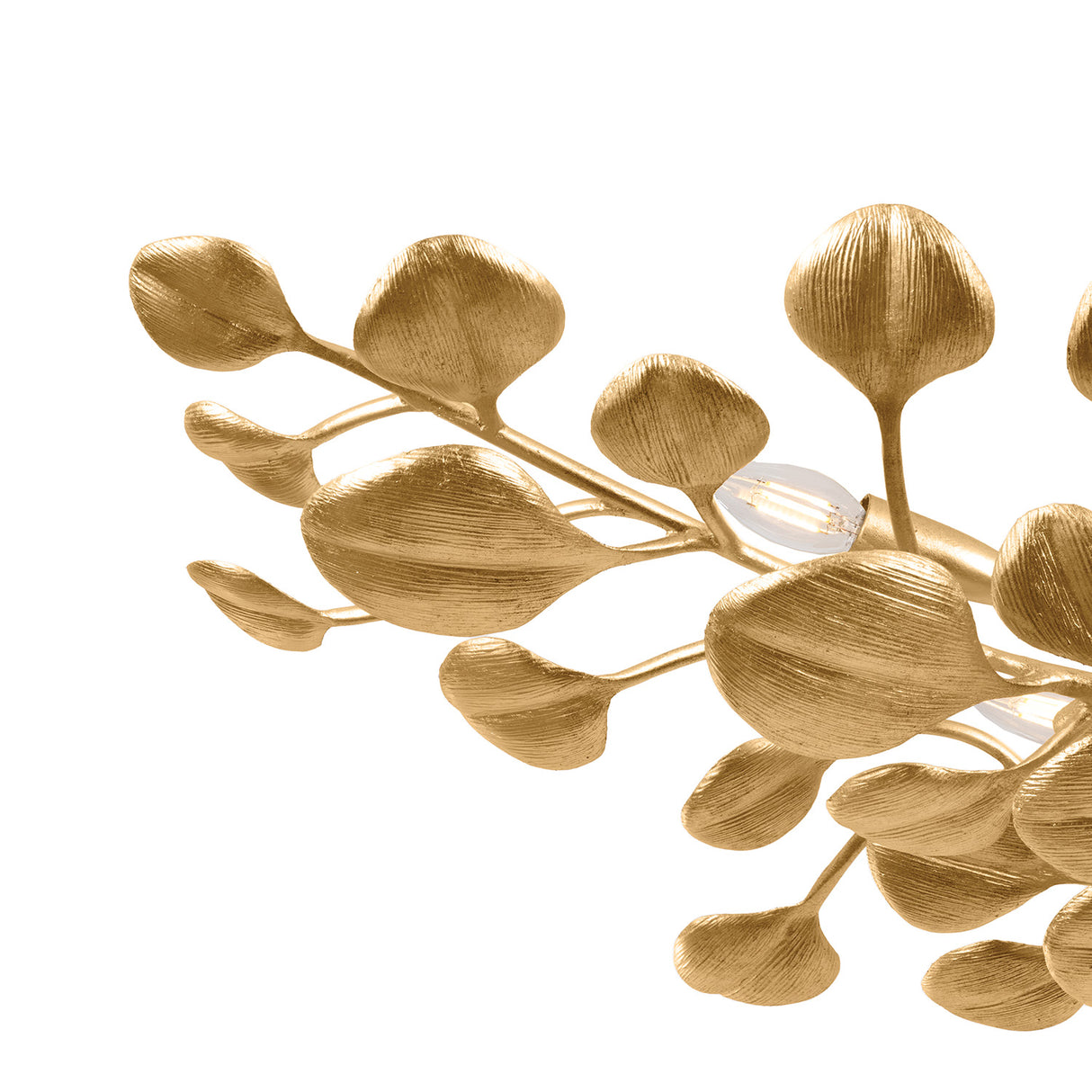 Phaedra Semi-Flush 30", Gold Leaf