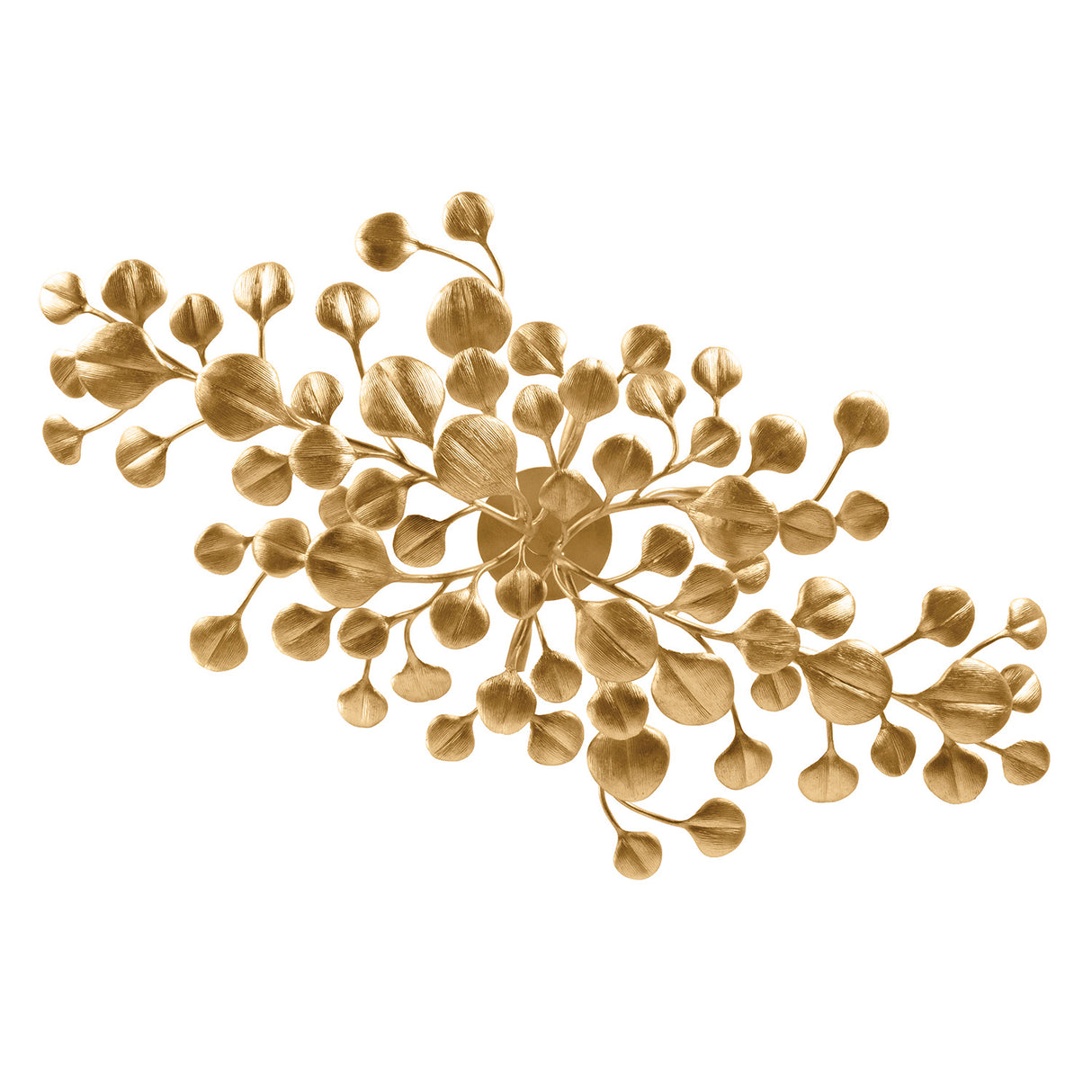 Phaedra Semi-Flush 60", Gold Leaf