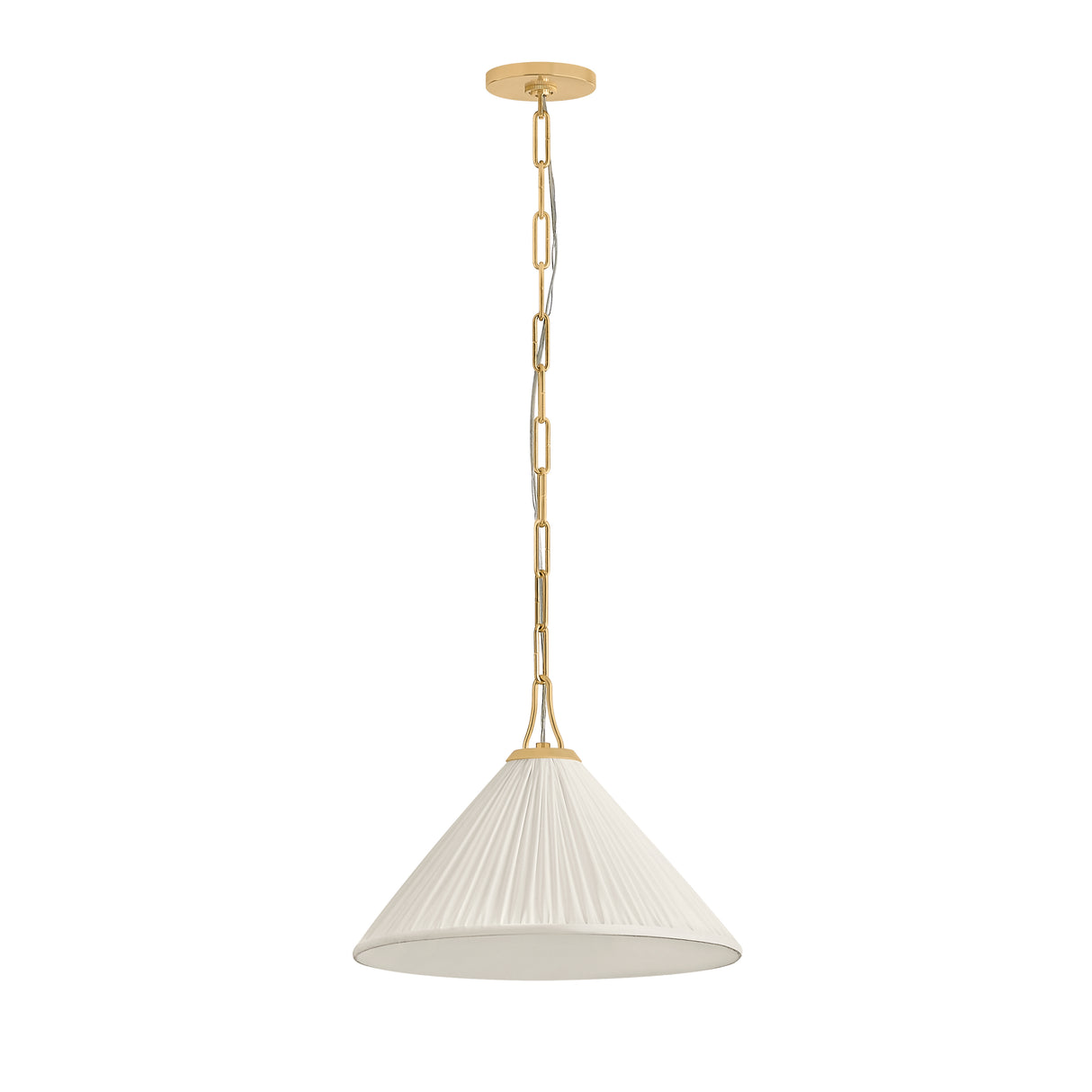 Charlotte Small Pendant 16", Aged Brass