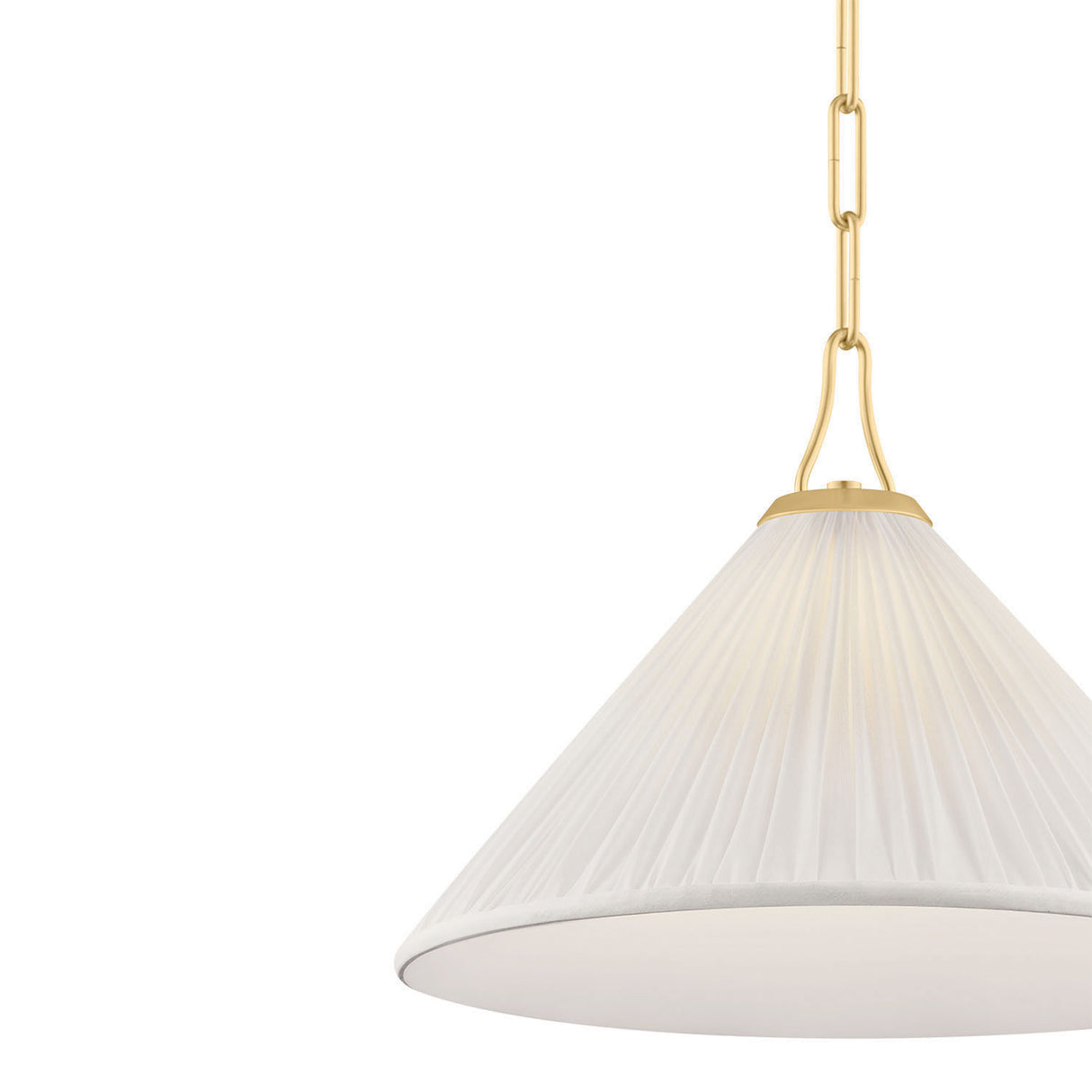 Charlotte Small Pendant 16", Aged Brass