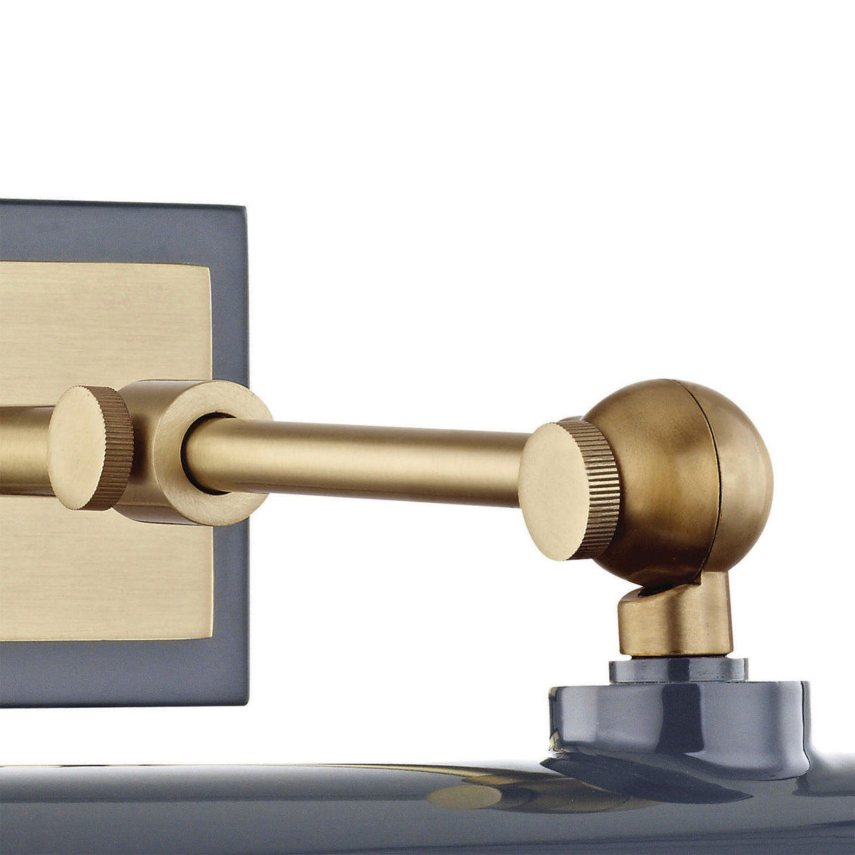 Judy Small Picture Light 8", Aged Brass and Navy