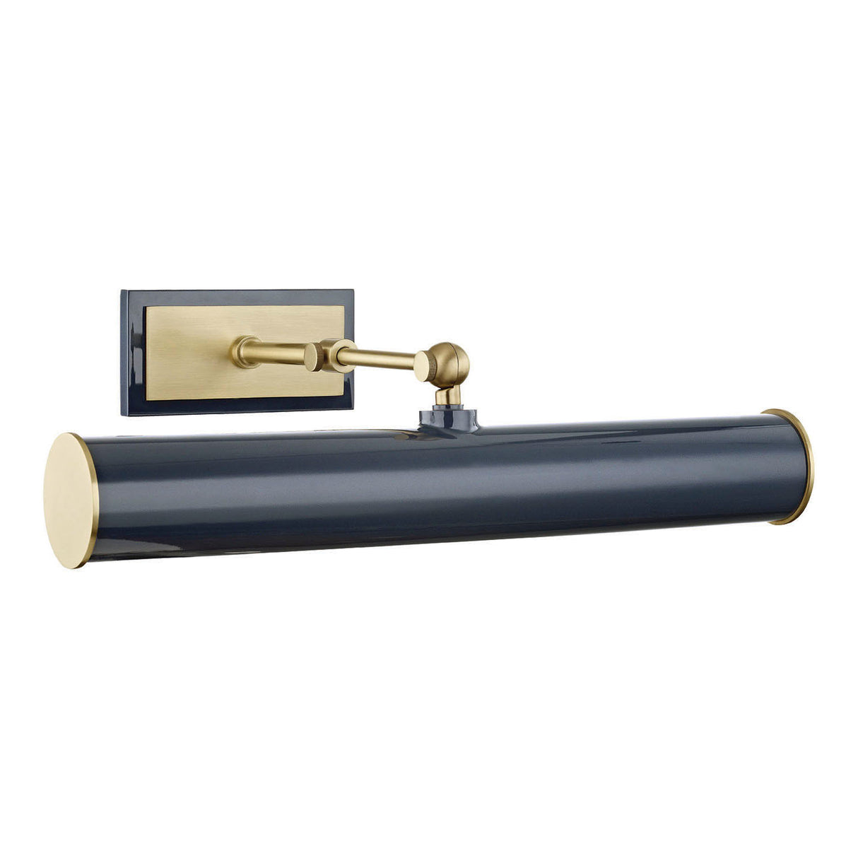 Judy Medium Picture Light 16", Aged Brass and Navy