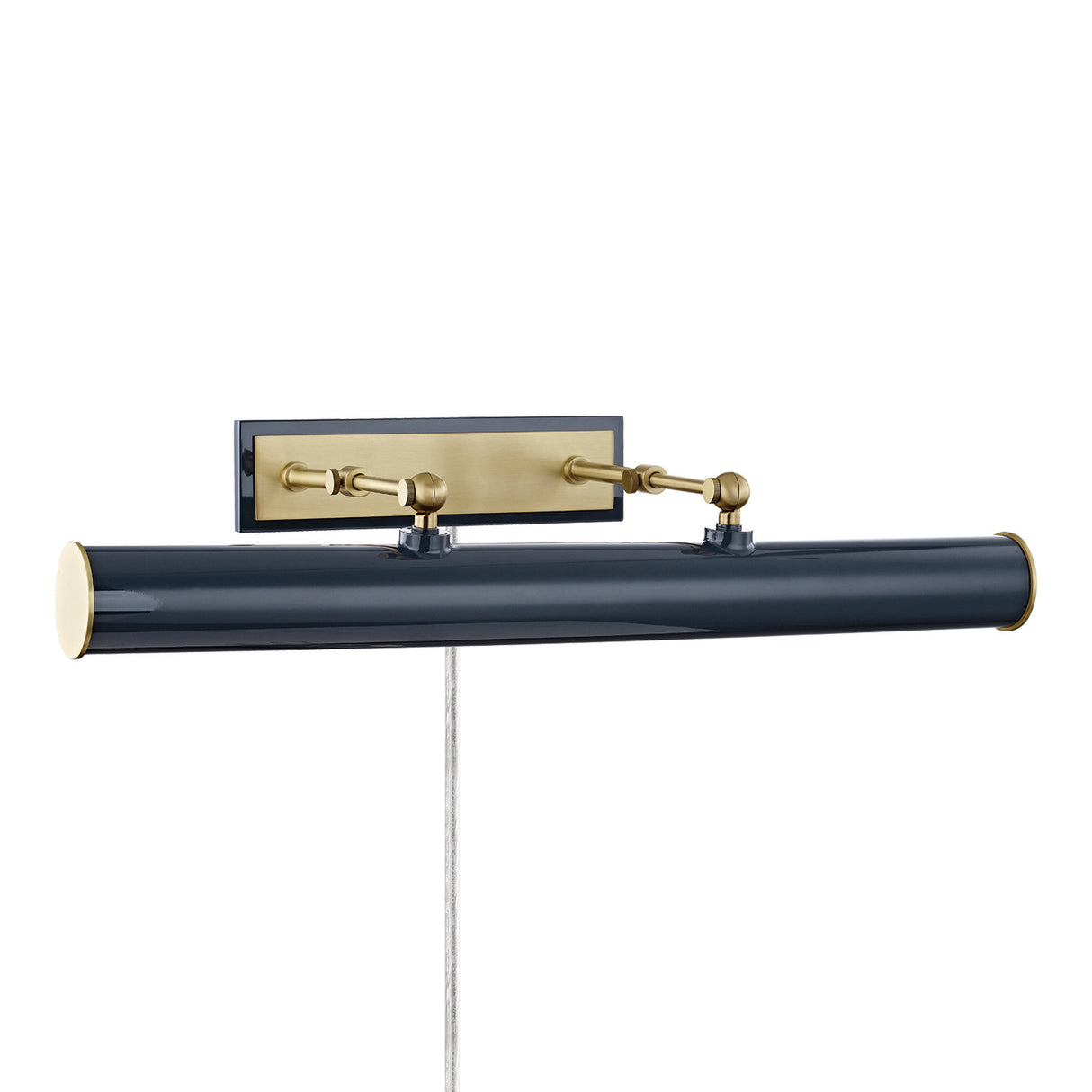 Judy Large Picture Light 24", Aged Brass and Navy