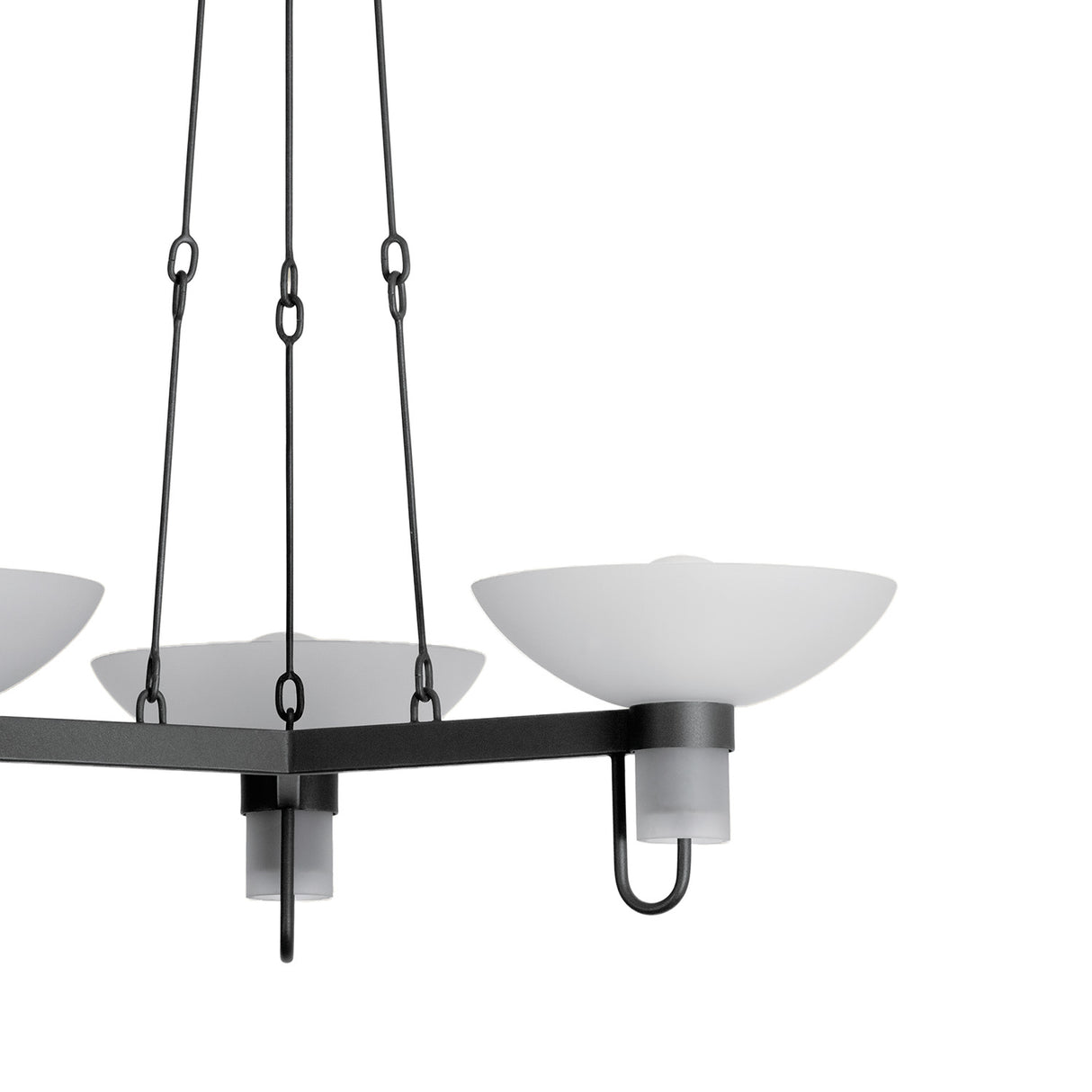 Decker 3 Light Chandelier 30", Textured Bronze