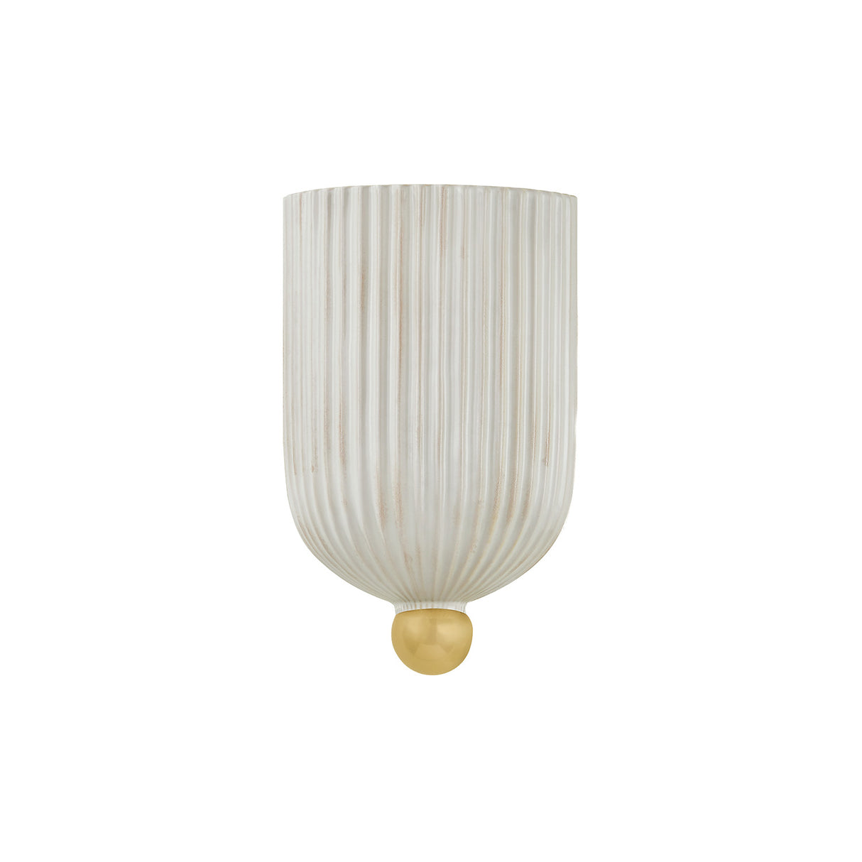 Meredith Wall Sconce 10", Aged Brass and Ceramic