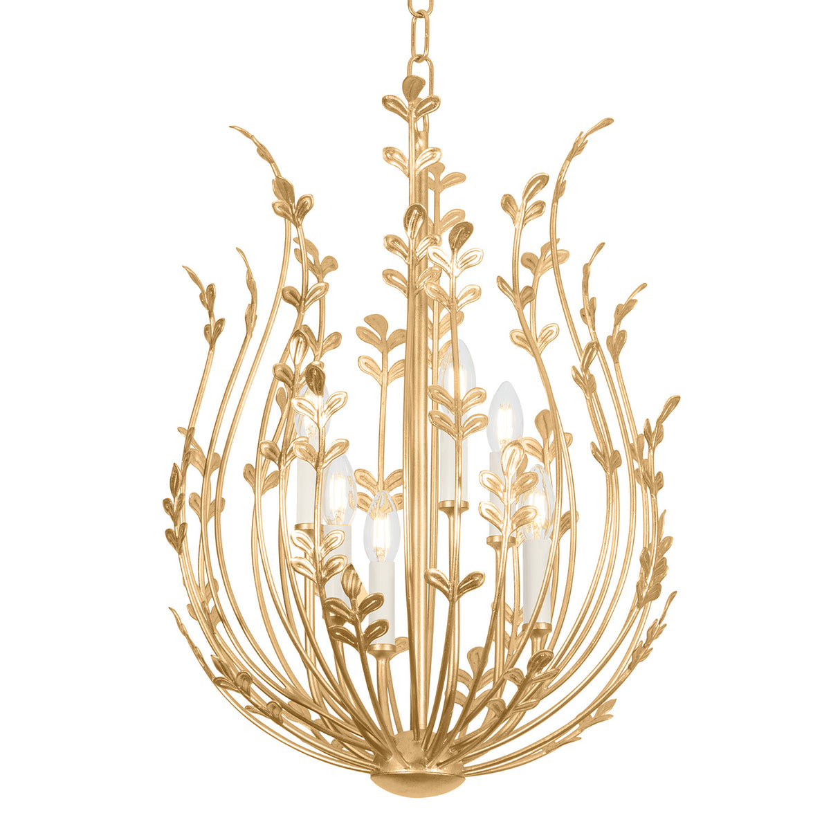 Annelise Chandelier 20", Gold Leaf