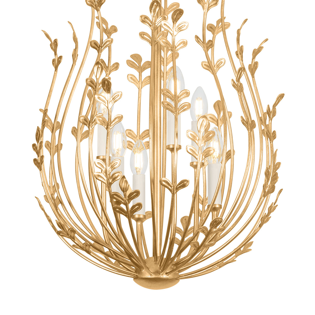 Annelise Chandelier 20", Gold Leaf