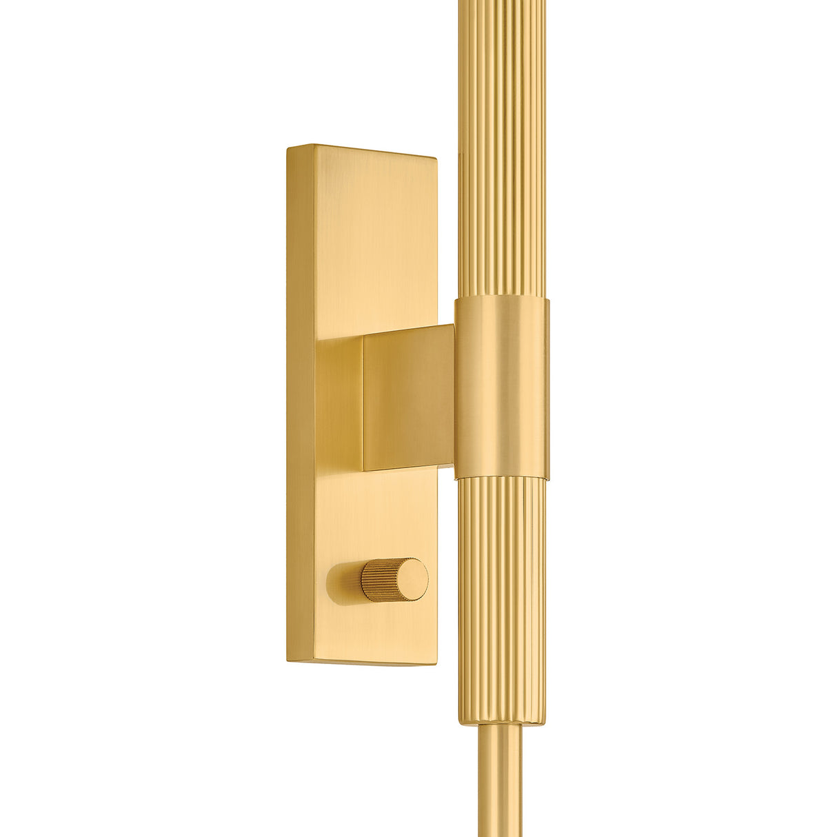 Polly Plug-In Wall Sconce 43", Aged Brass