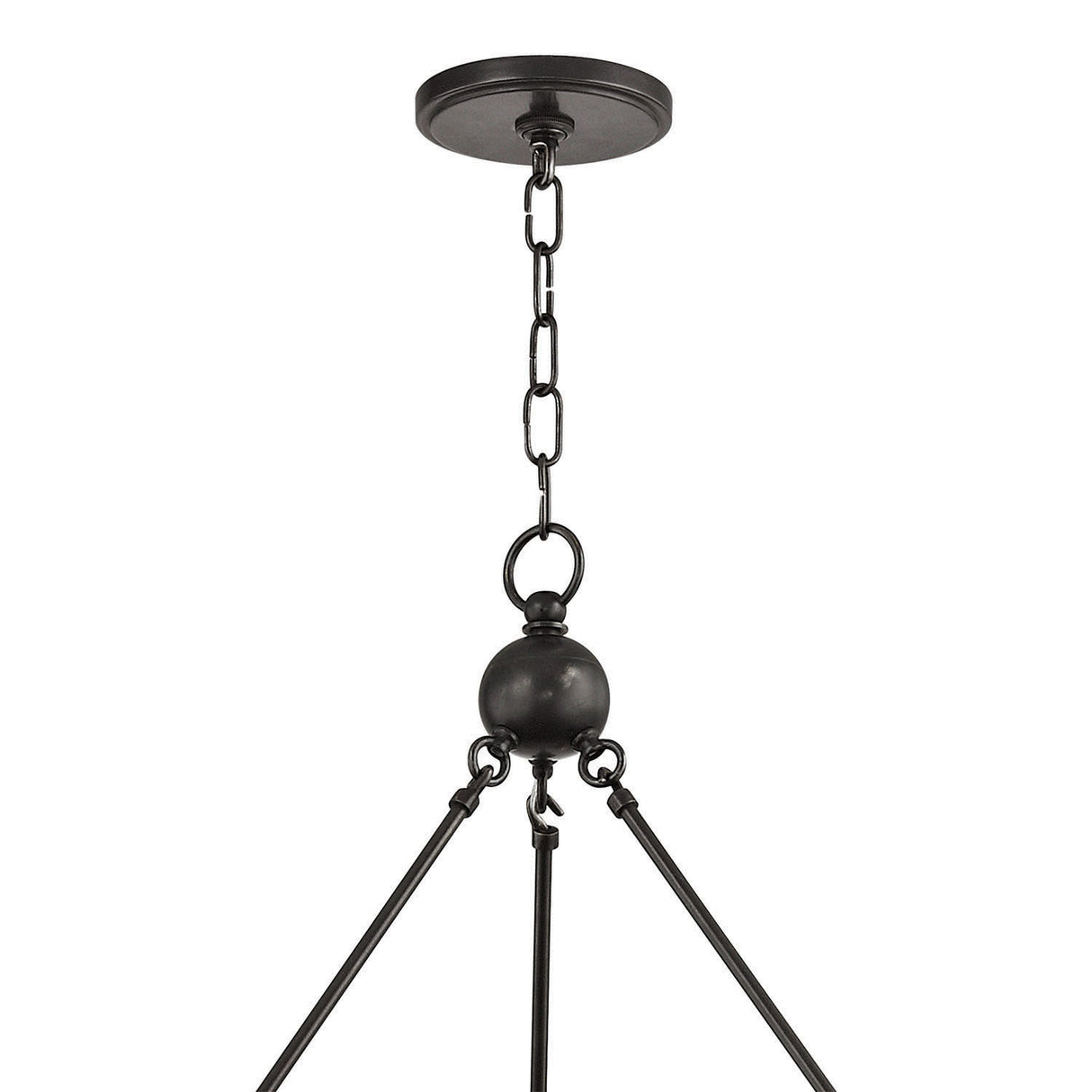 William 9 Light Ring Chandelier 46", Old Bronze