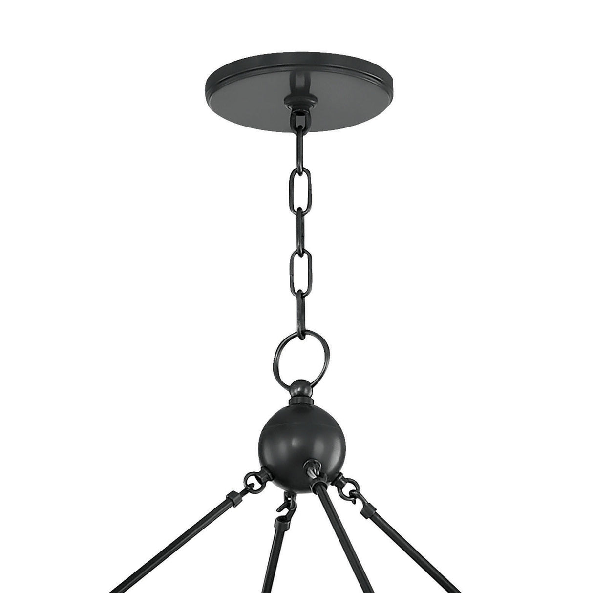 William Two-Tier Ring Chandelier 58", Old Bronze