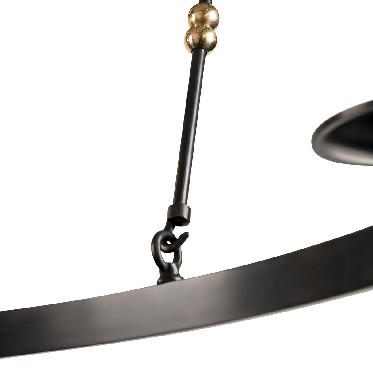 William Two-Tier Ring Chandelier 58", Old Bronze