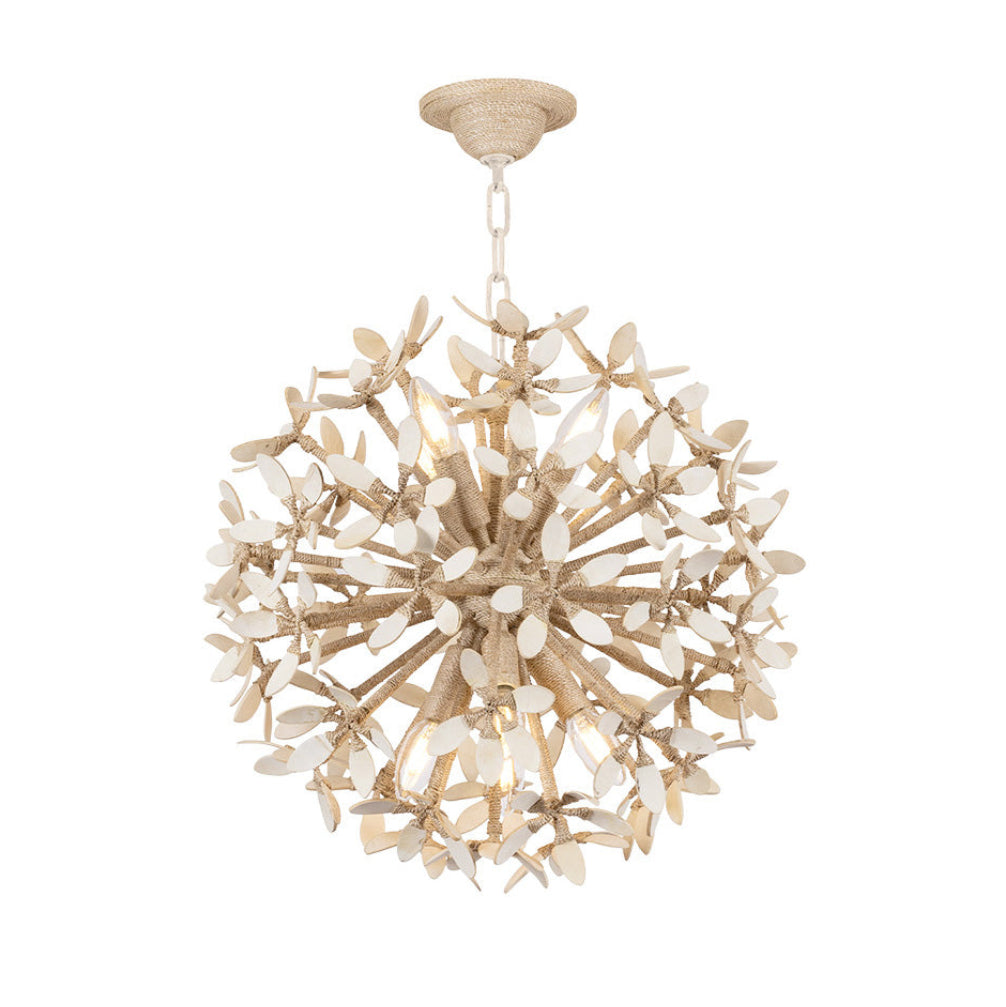 Genevieve Pendant 20", Natural Rope and Coco Shells
