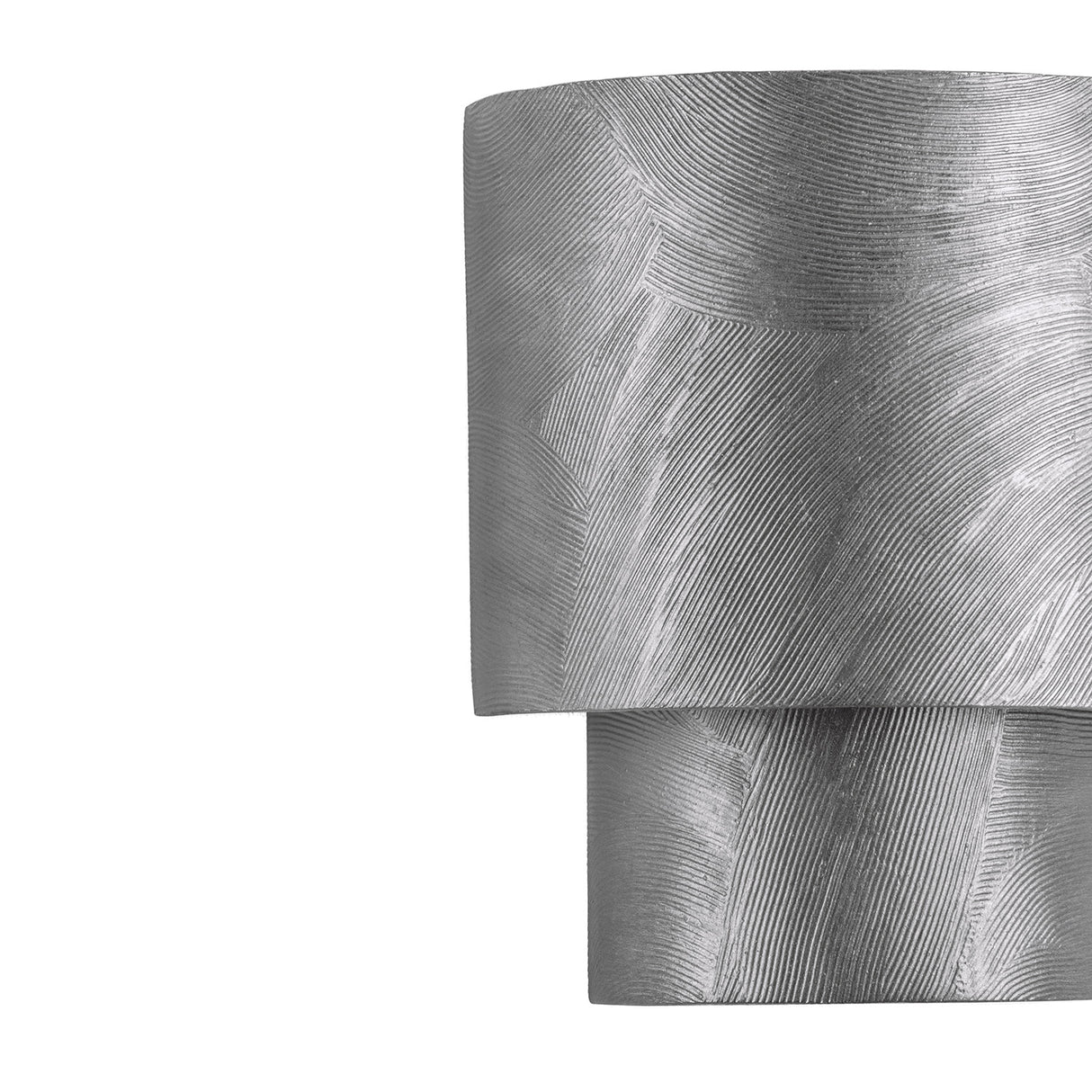 Barron Wall Sconce 9", Black Silver Leaf
