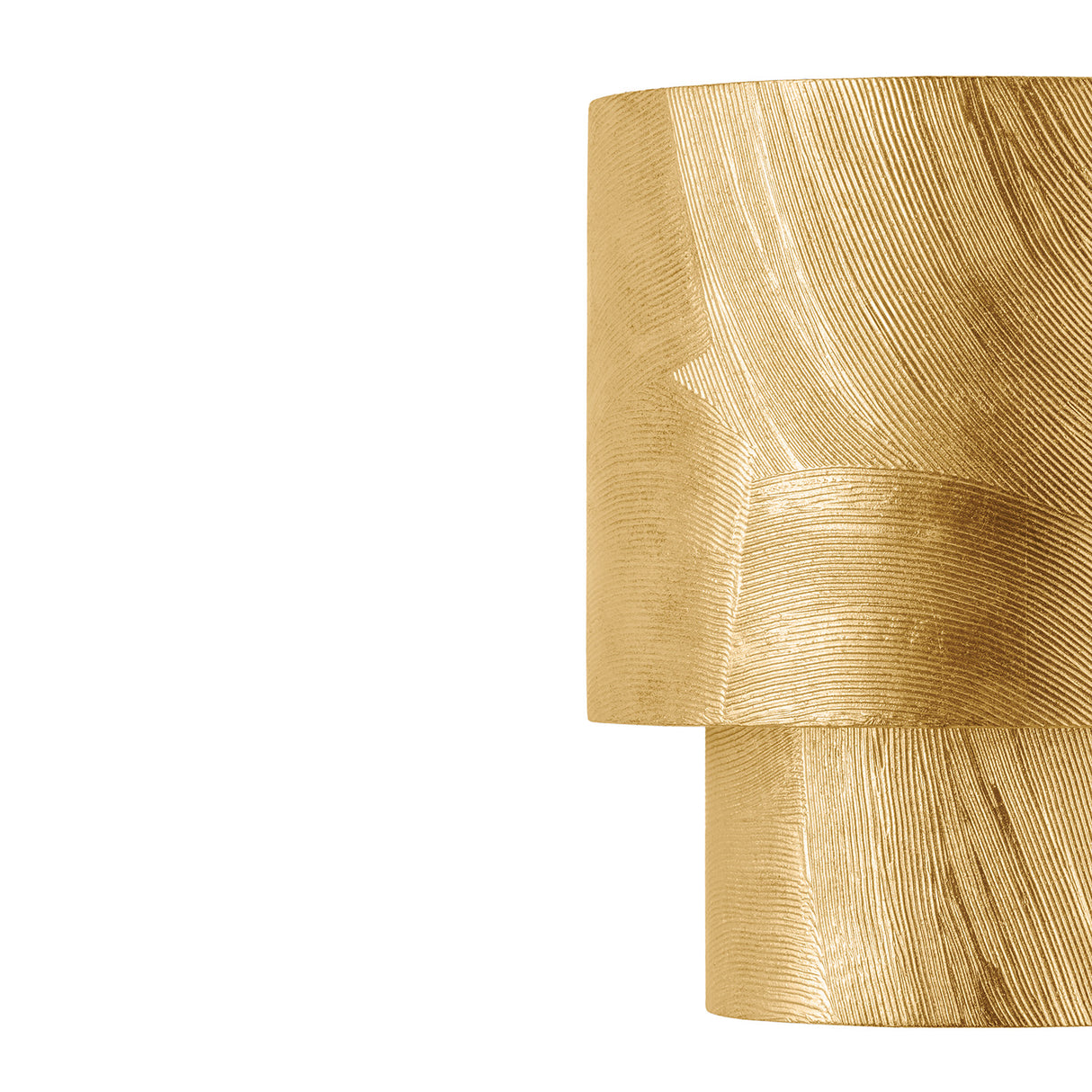 Barron Wall Sconce 9", Textured Gold Leaf
