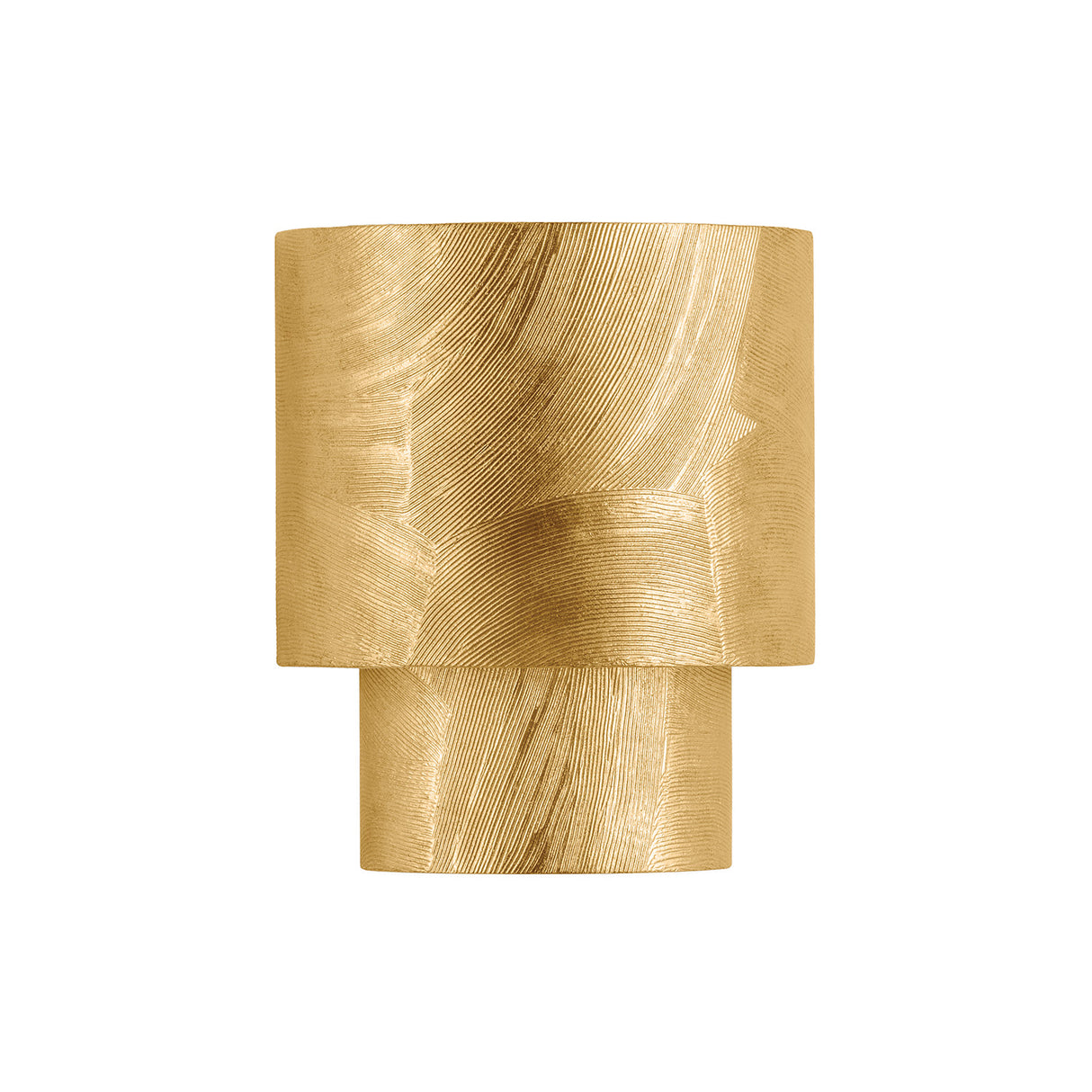 Barron Wall Sconce 9", Textured Gold Leaf