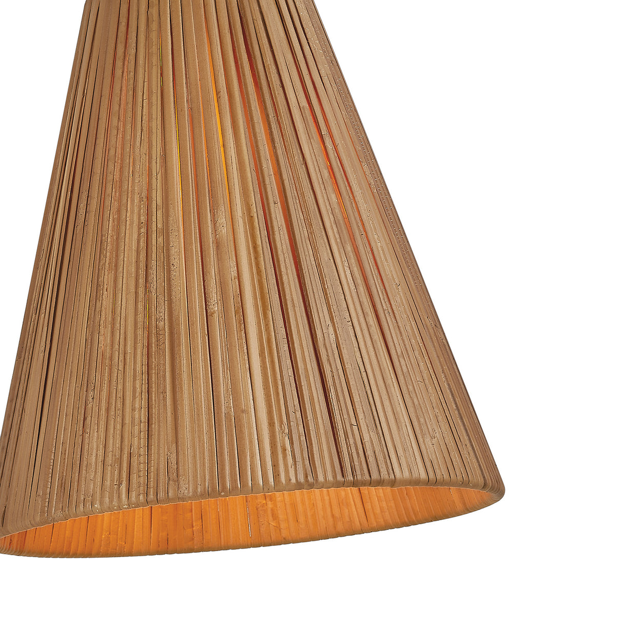 Rhiannon Floor Lamp, Aged Brass and Rattan