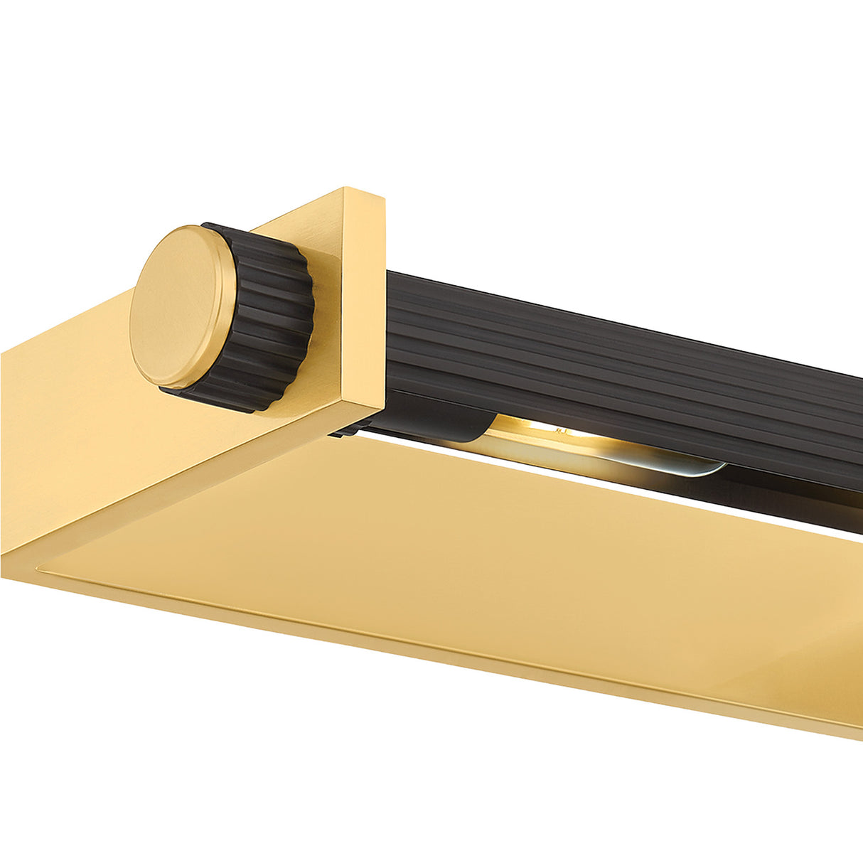 Hugh Picture Light 18", Aged Brass and Distressed Bronze