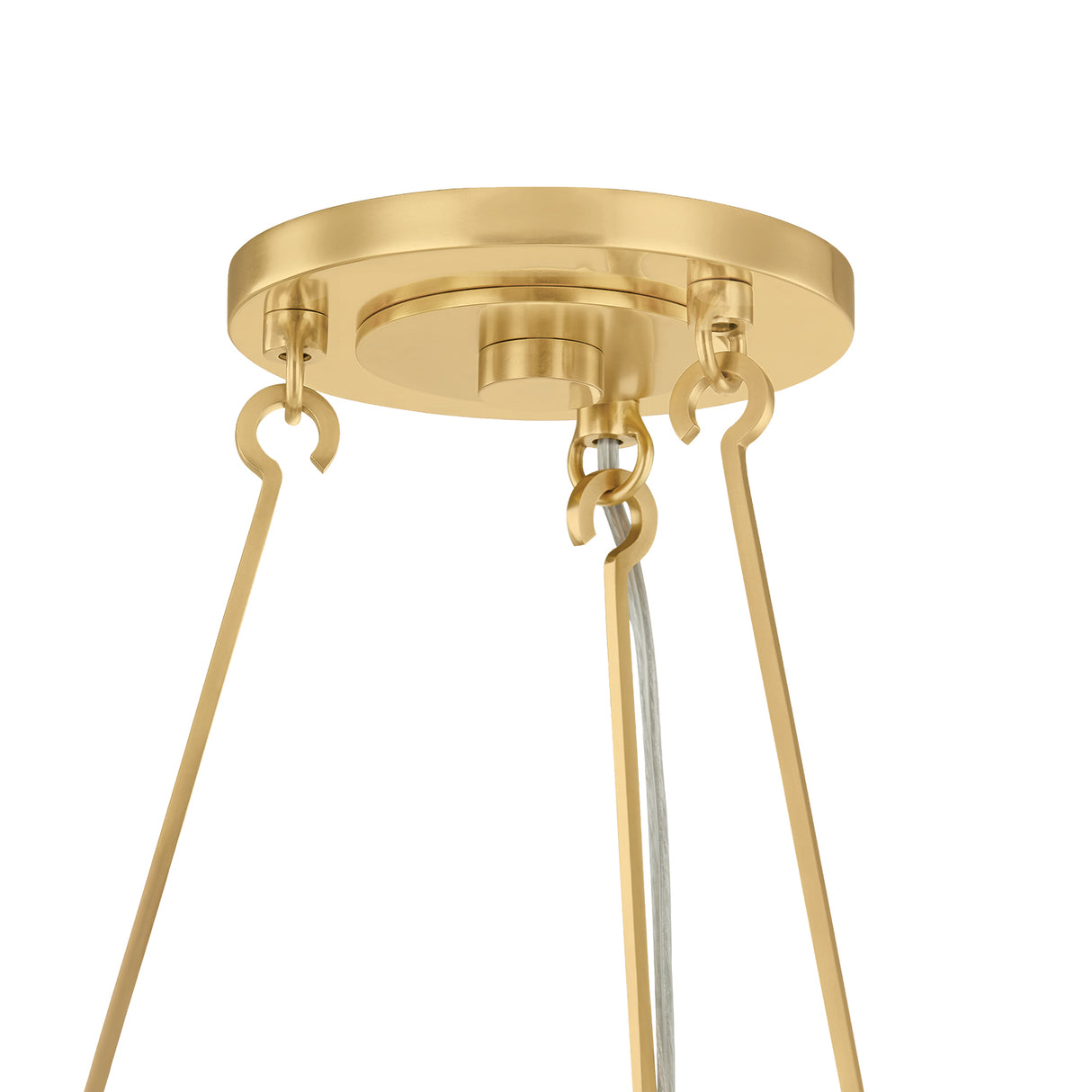 Norene 6 Light Chandelier 30", Aged Brass