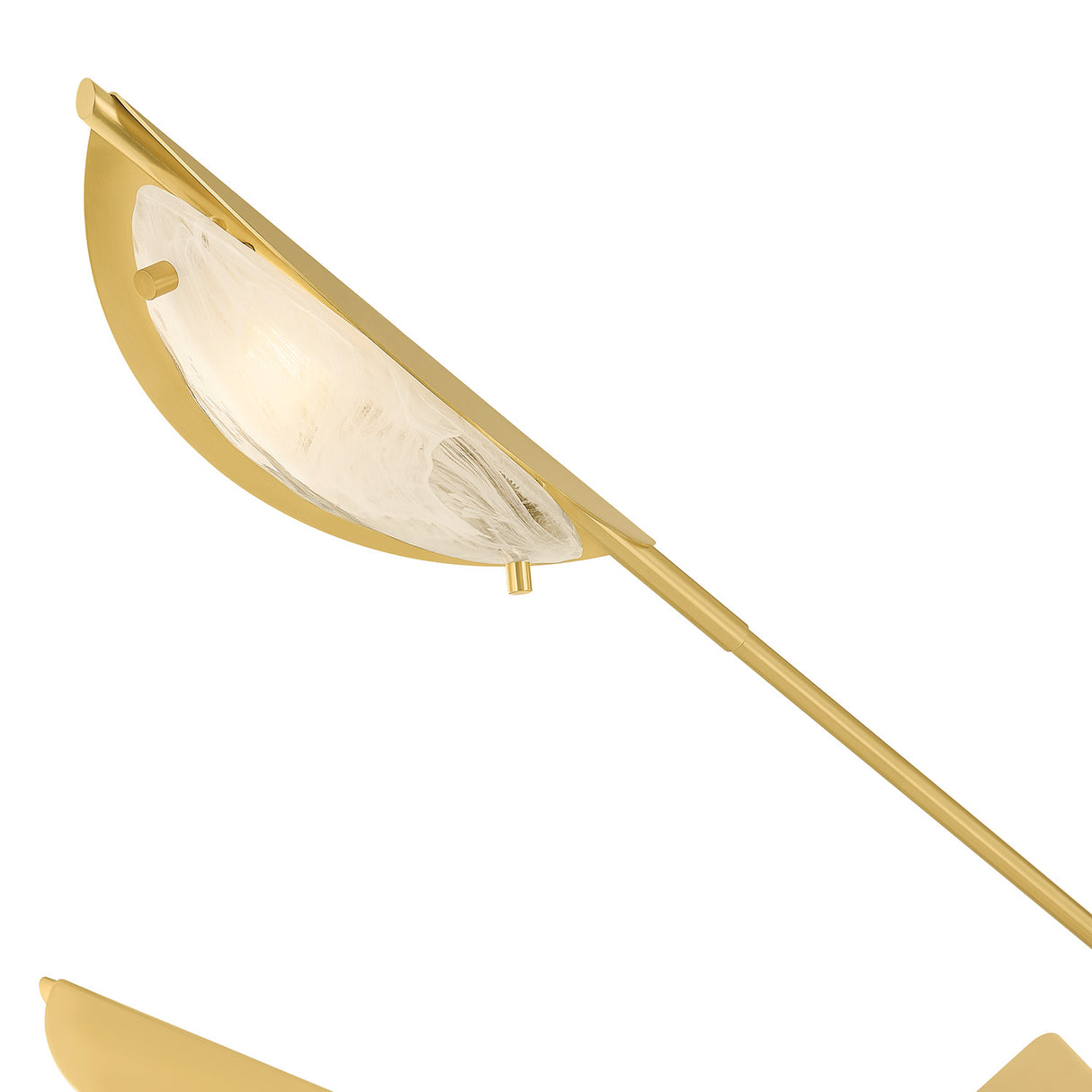 Gabrielle 6 Light Chandelier 54", Aged Brass with Art Glass